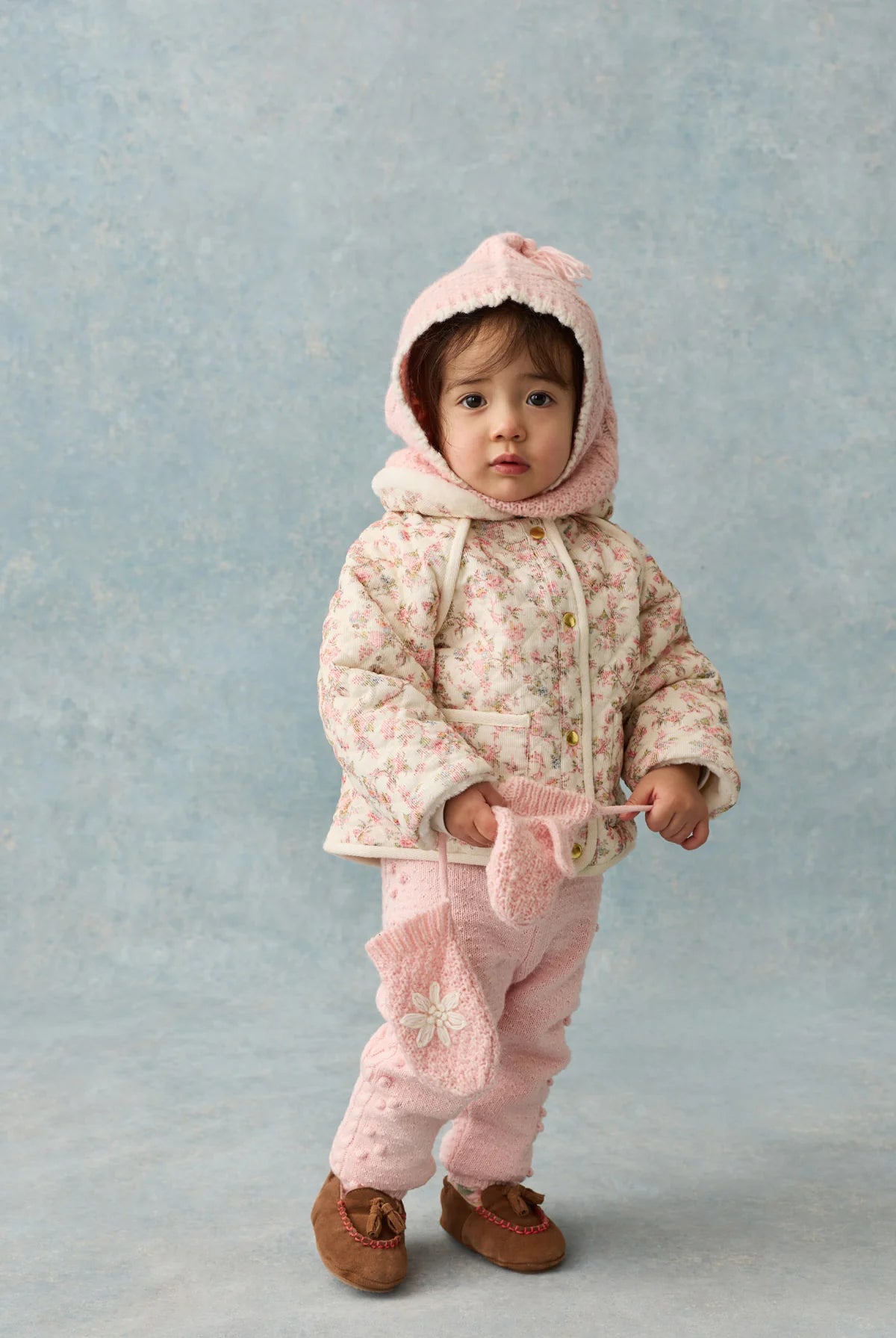 Jasmina Reversible Coat - Cream Carnation Vale