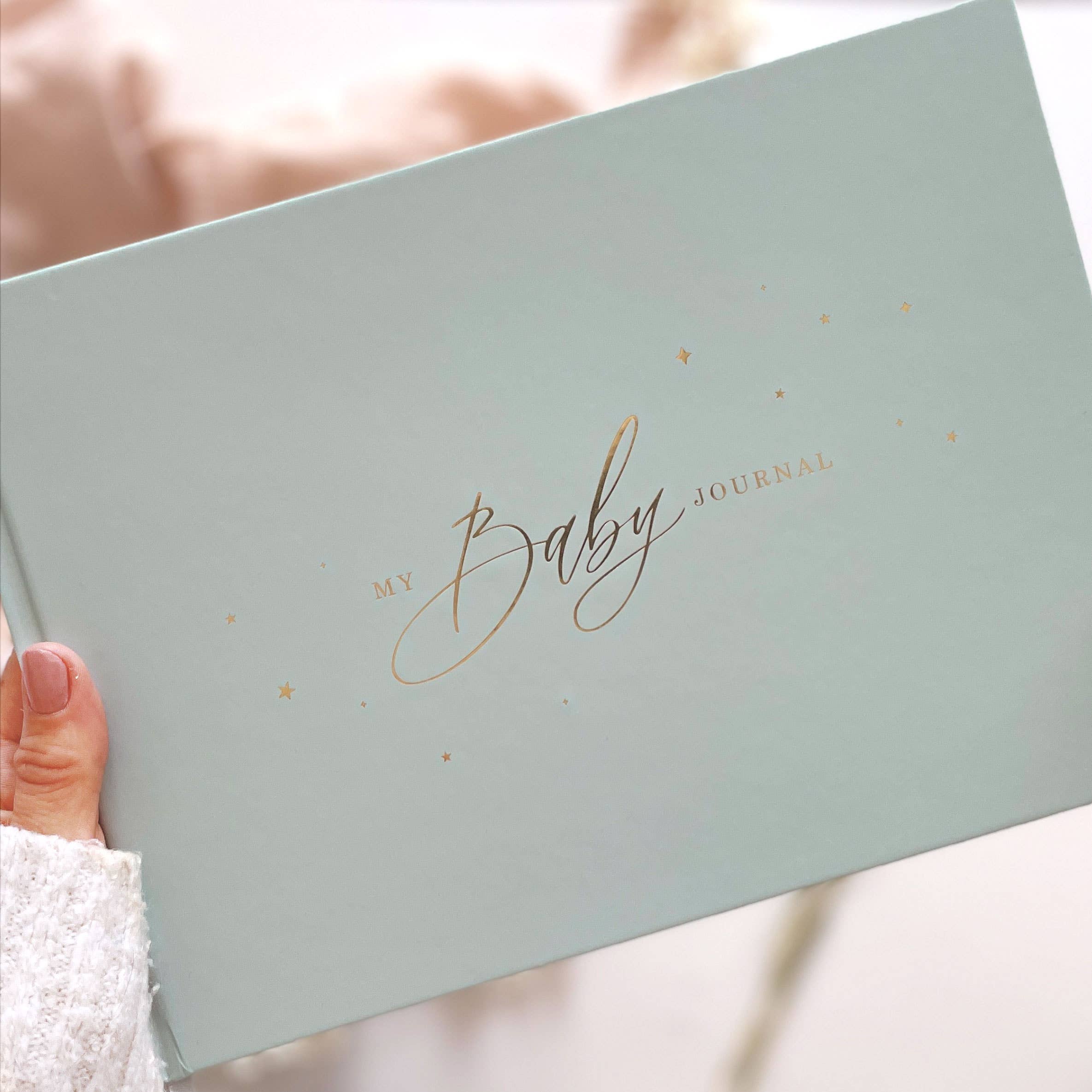 My Baby Journal (Aqua) gift for new parents, keepsake book
