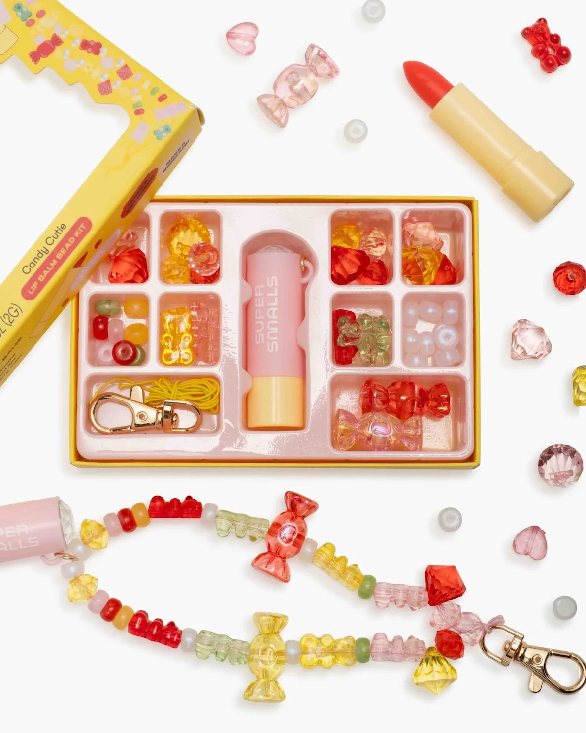Cutie Candy Lip Balm Bead Kit - Pink