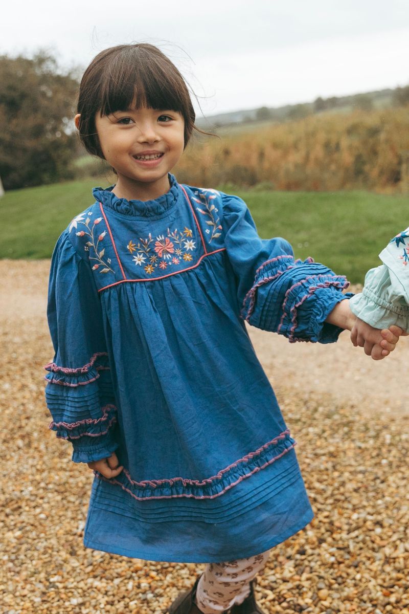 Amelia Dress in Bijou Blue - PREORDER
