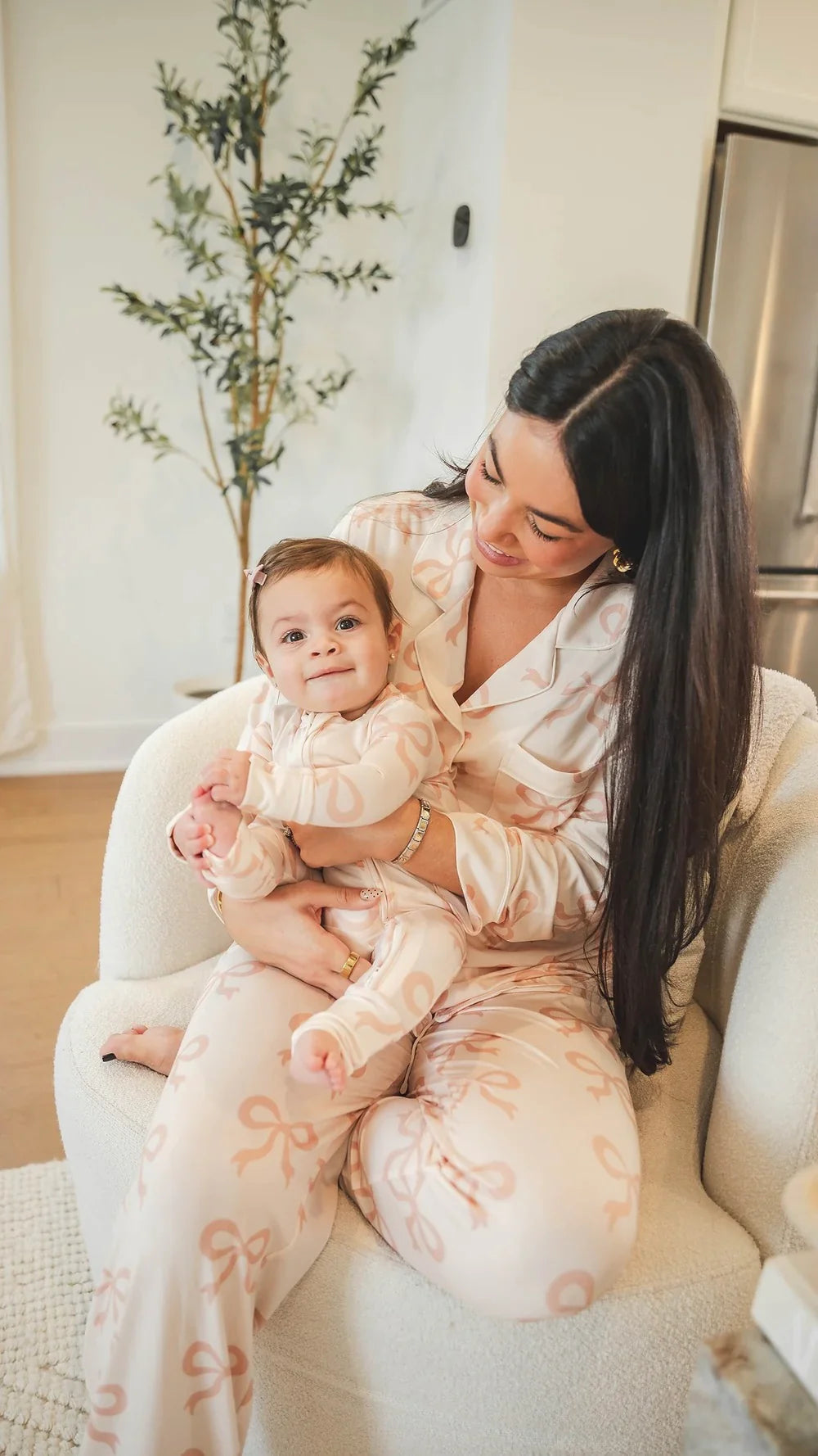 Rosè ribbons pajamas