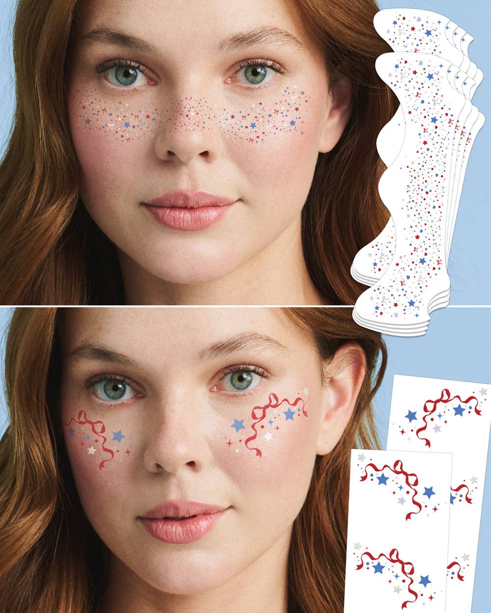 Fourth of July Freckle Tattoos | july 4th, patriotic, stars