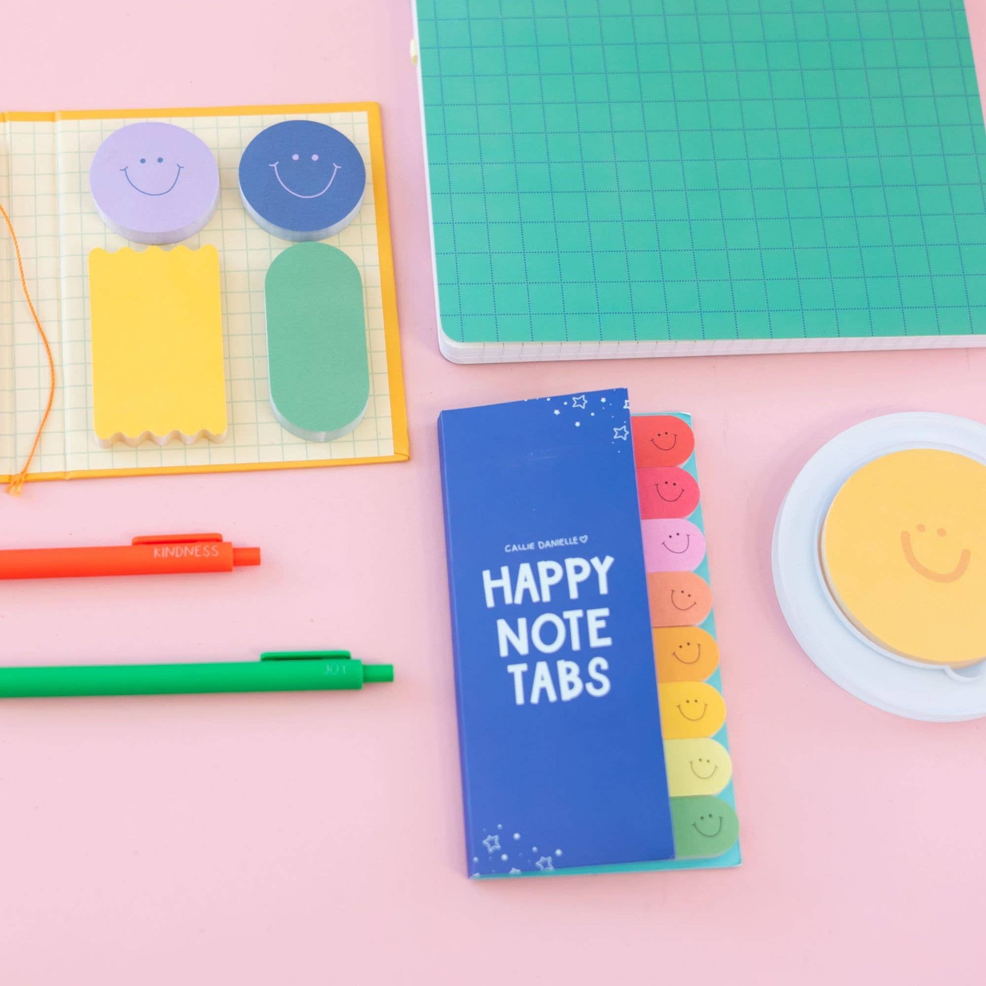 Happy Smiley Face Sticky Note Tabs
