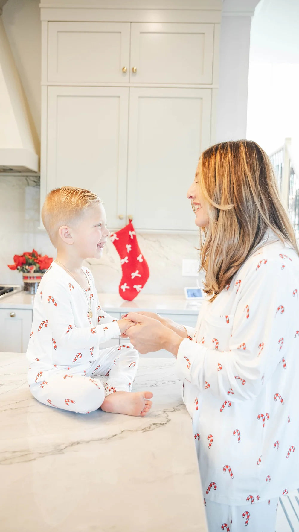 Candy cane dreams baby pajamas