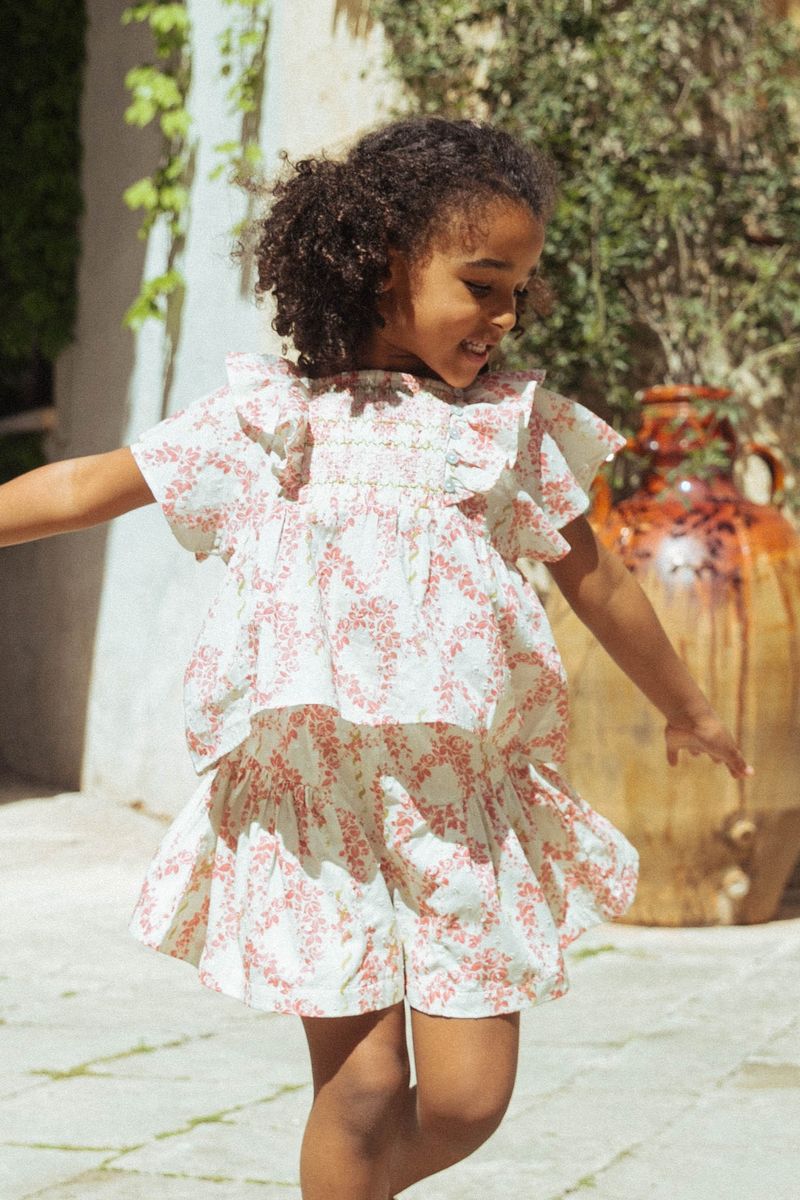 Lucia Short Set in Climbing Roses Print