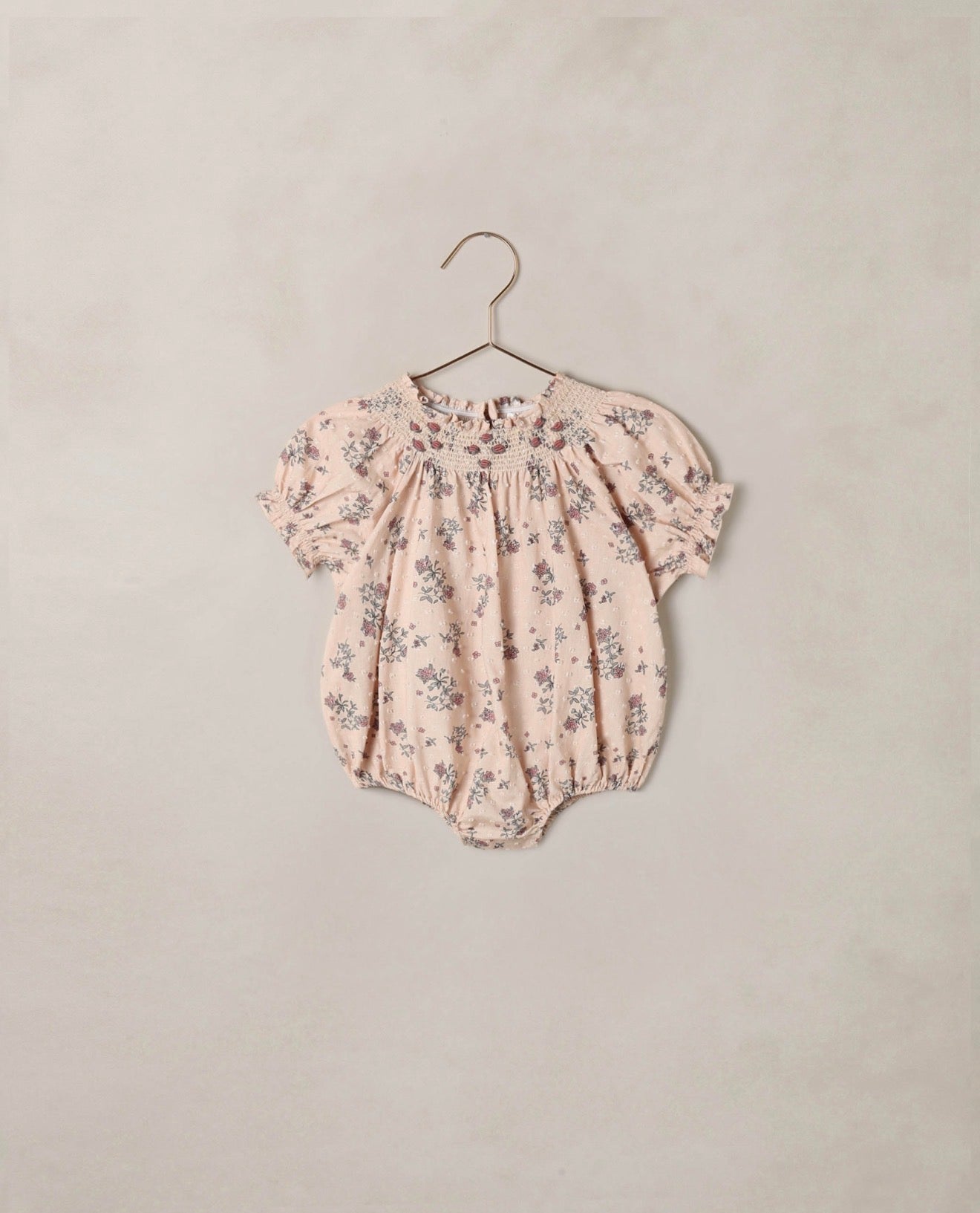 Maddie Romper French Floral - Antique