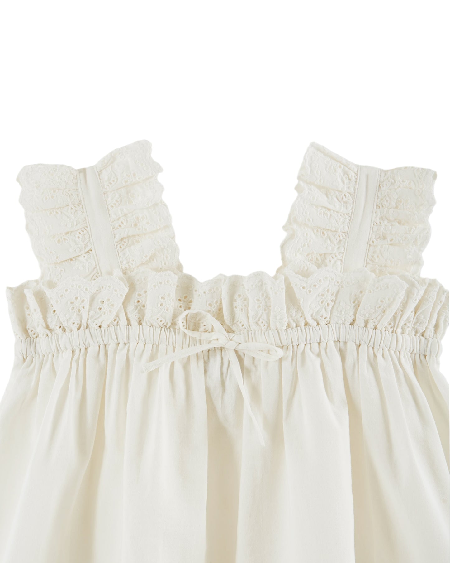 White English embroidery Top