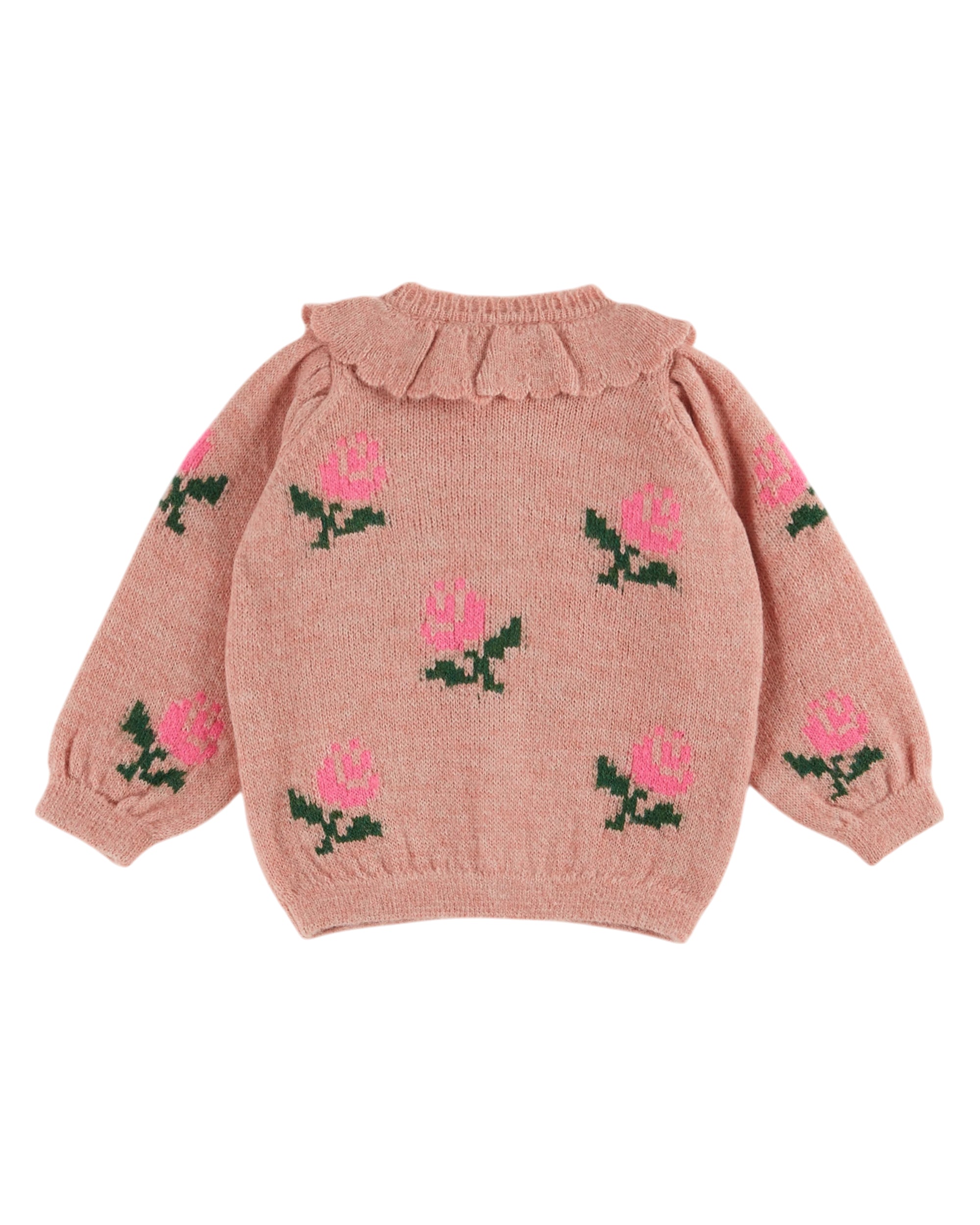 Cardigan Fleurs - Rose