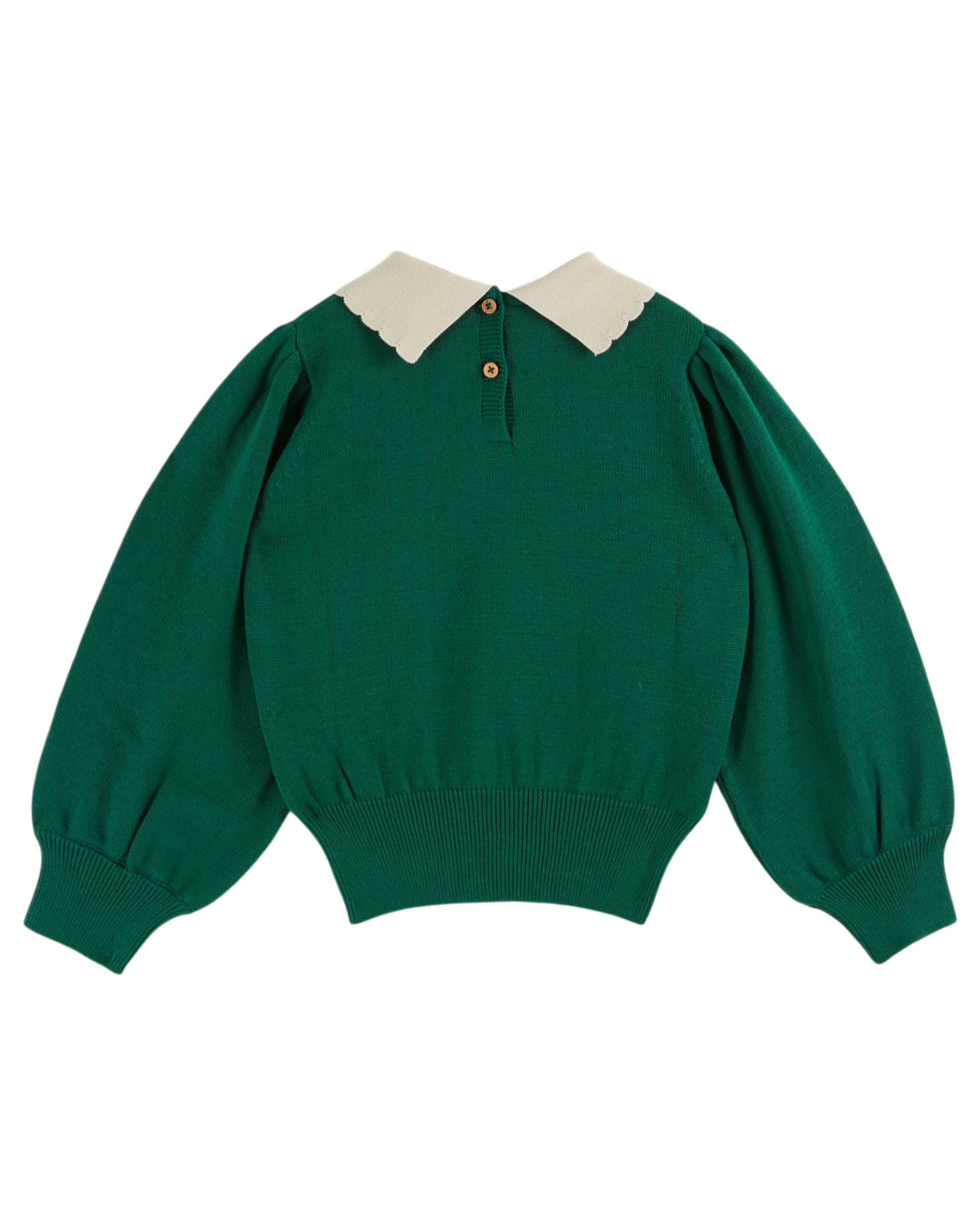 Pullover Col Pierrot - Vert