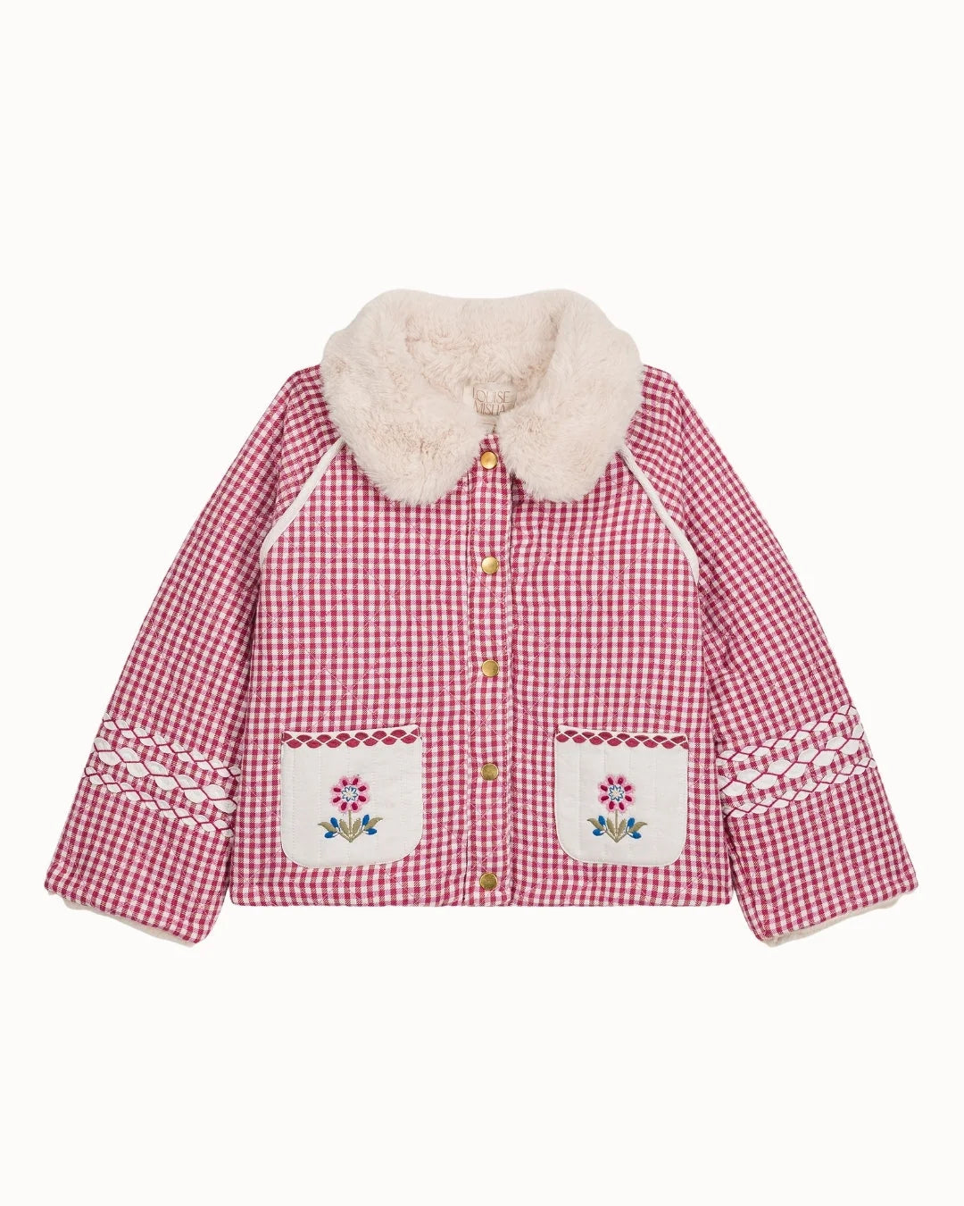 Jasmina Reversible Coat - Raspberry Checks