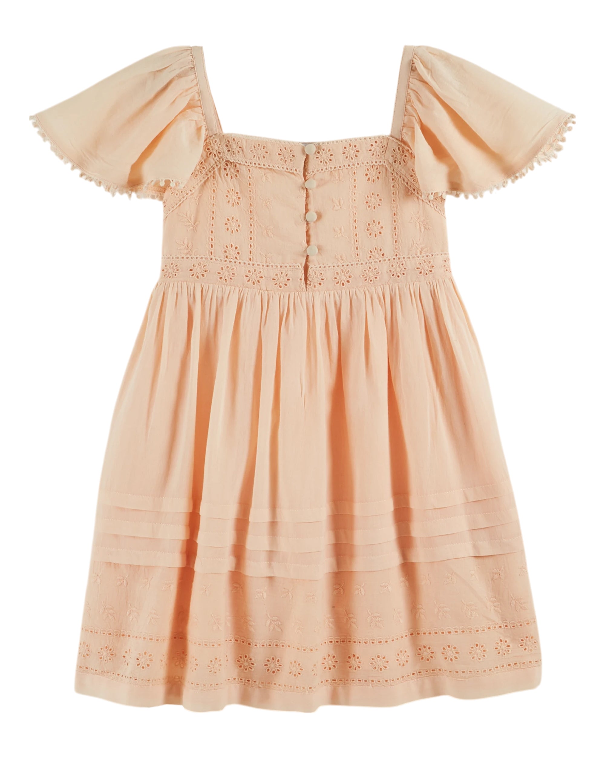 Broderie Anglaise Dress - Abricot