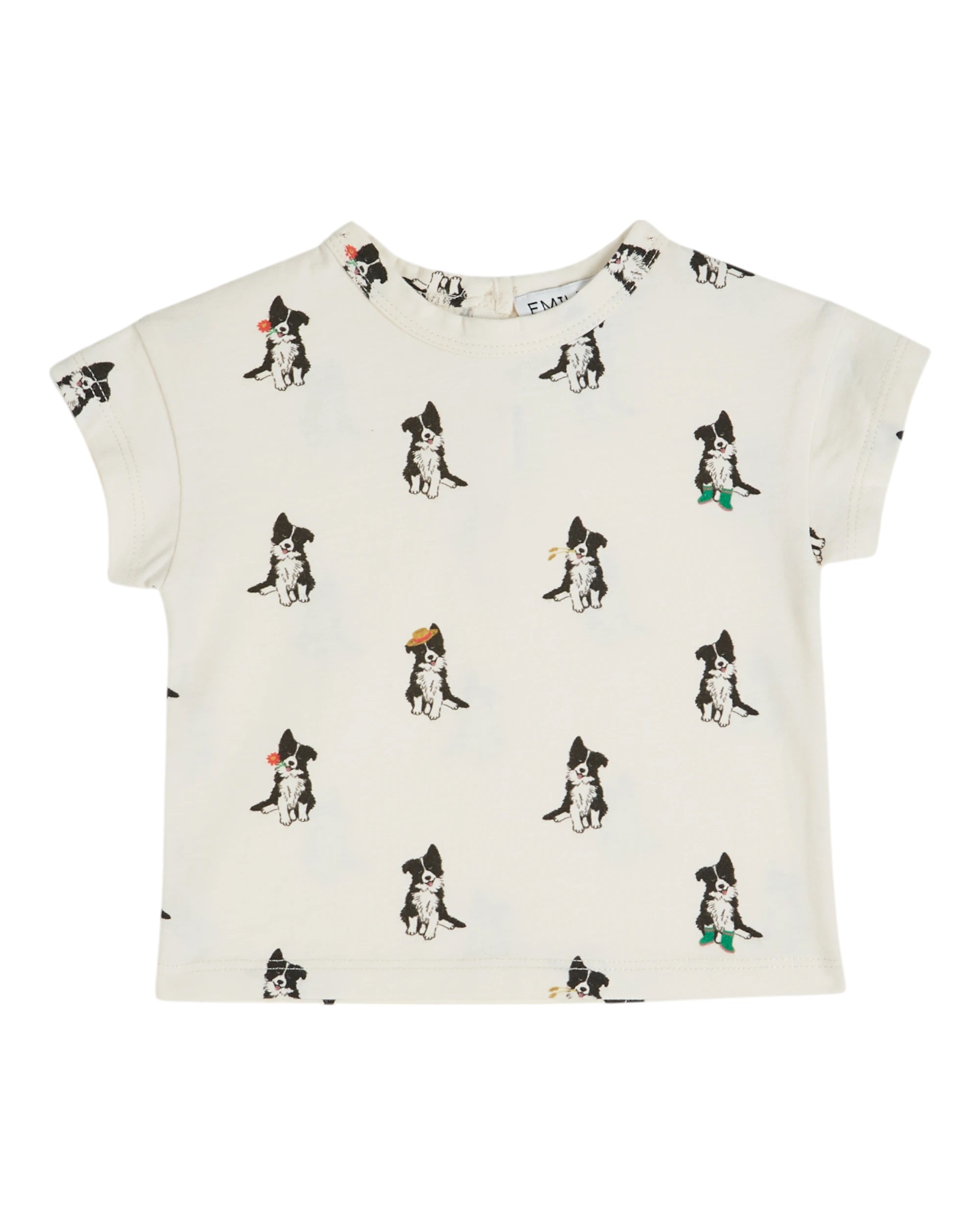 Printed Tee Shirt  - Border Creme