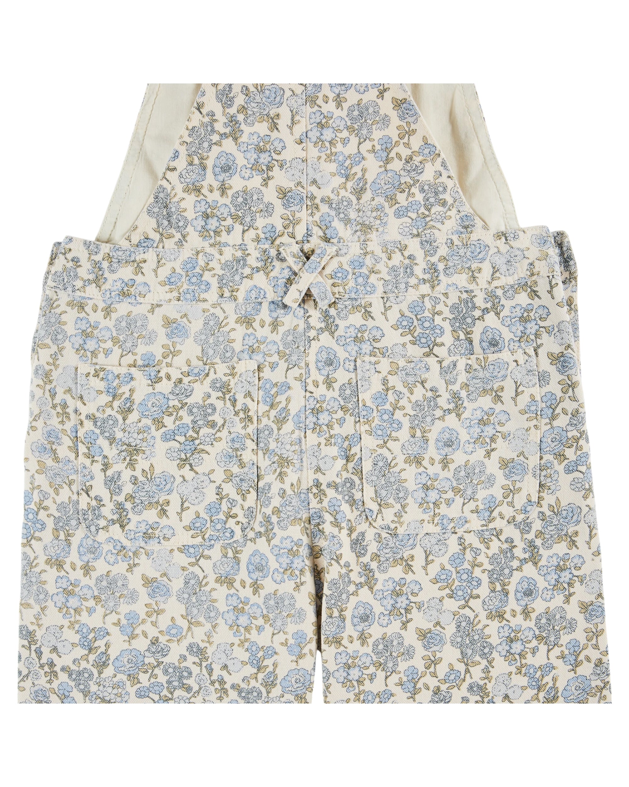 Cotton Canvas Overalls - Champetre Bleu