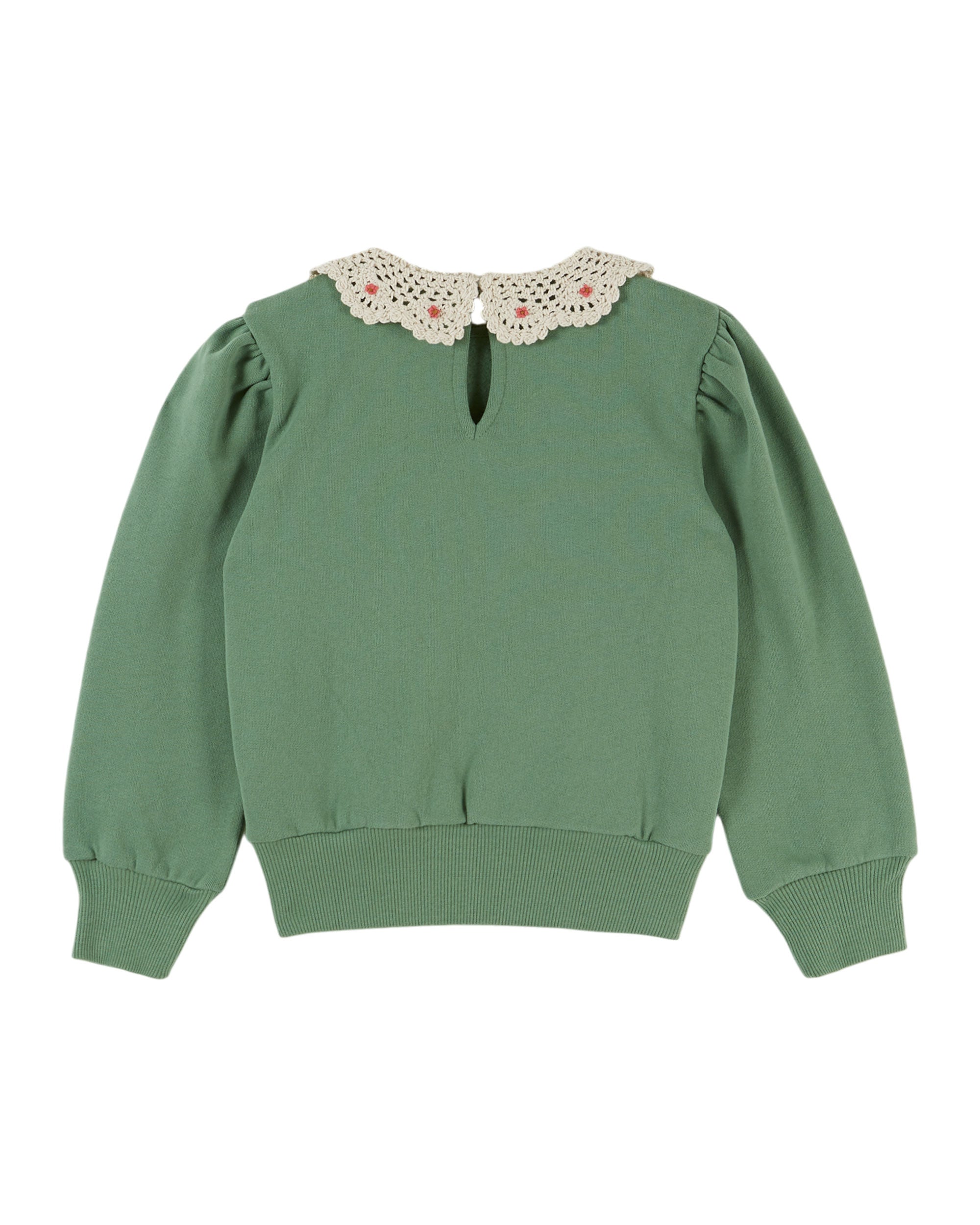 Sweat Col Crochet - Olive
