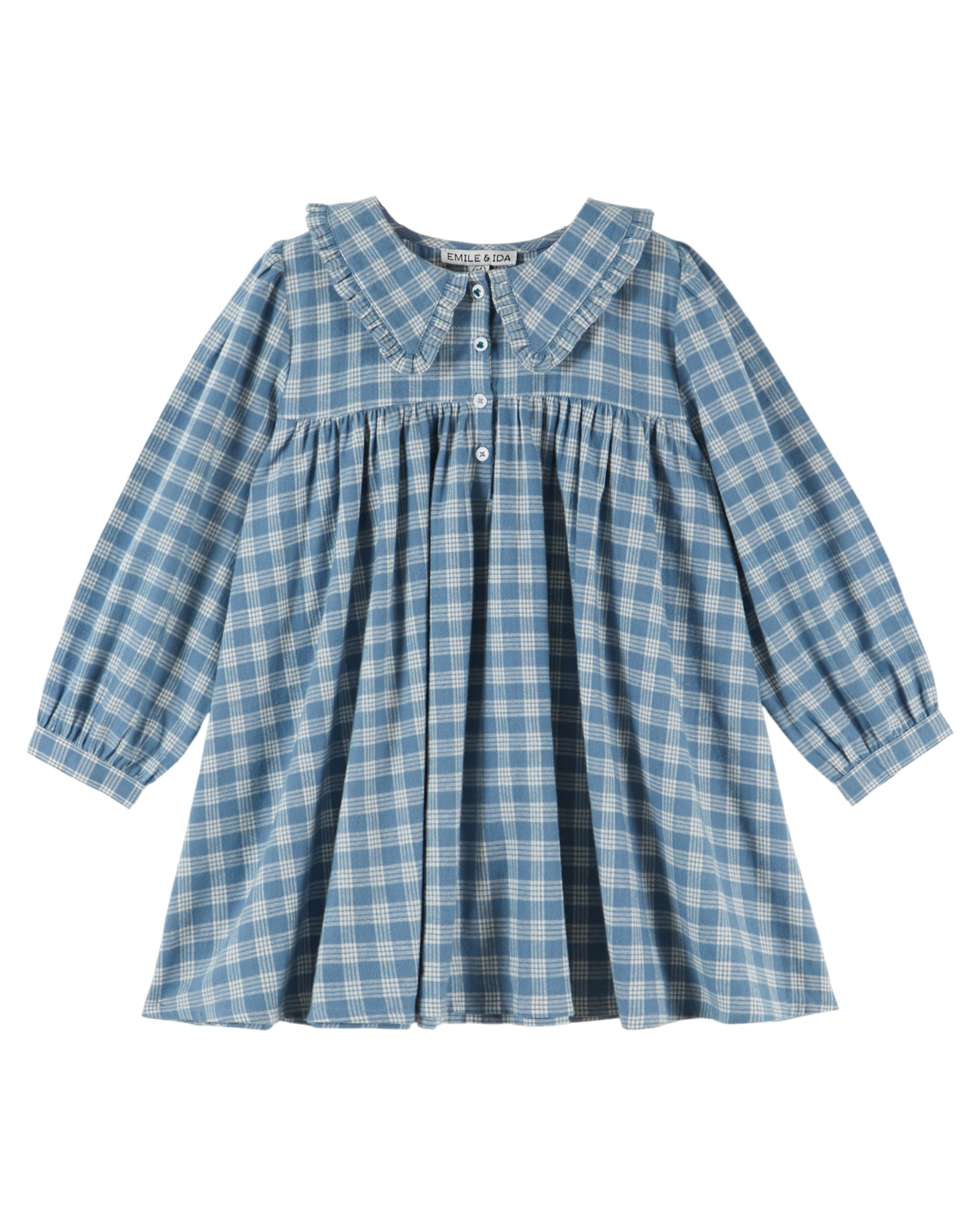 Loose dress Blue and white checks
