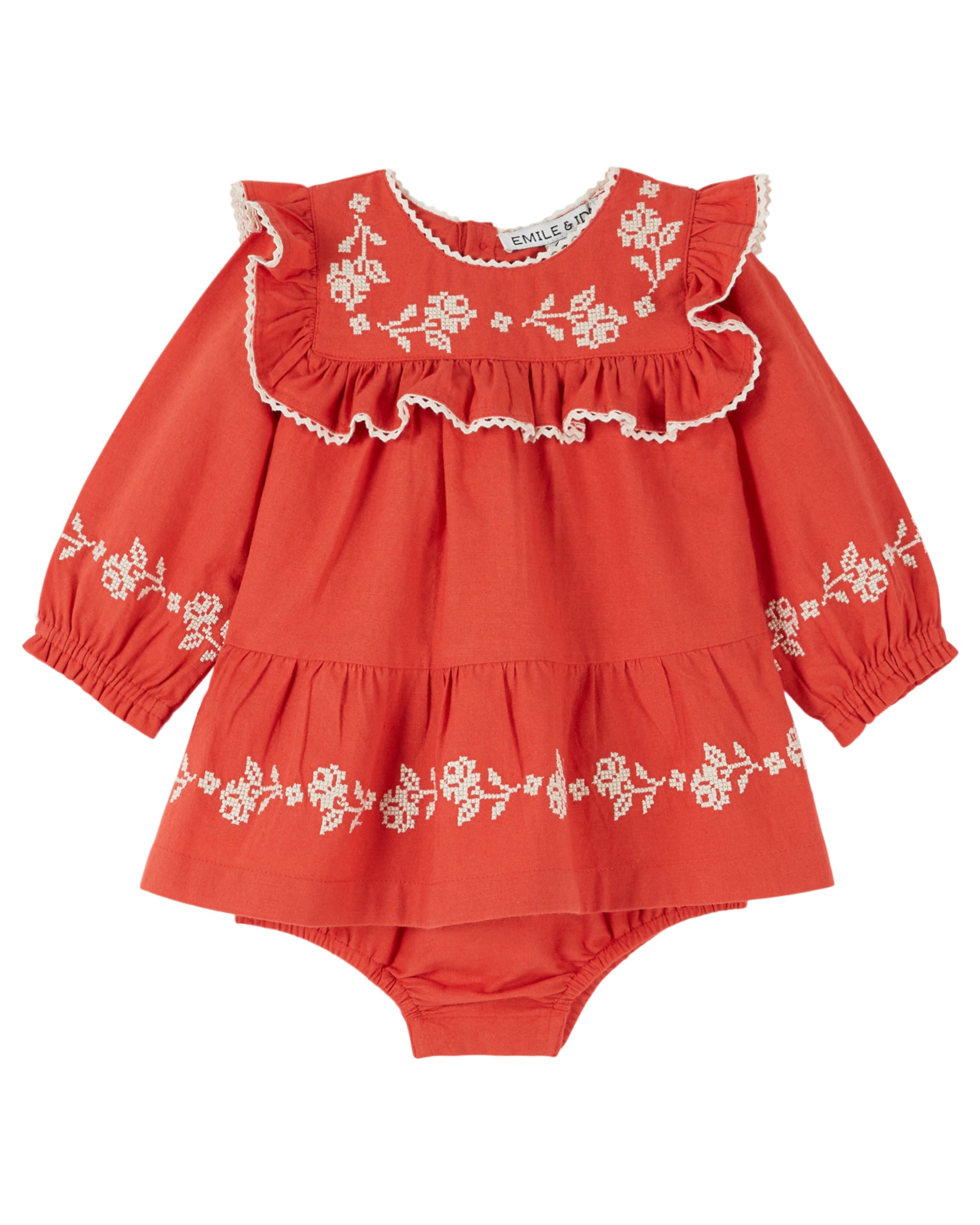 Combibloomer Robe Brode - Griotte