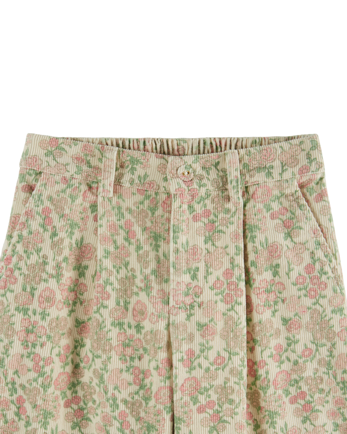Pantalon Large Imprime Velours - Bucolique