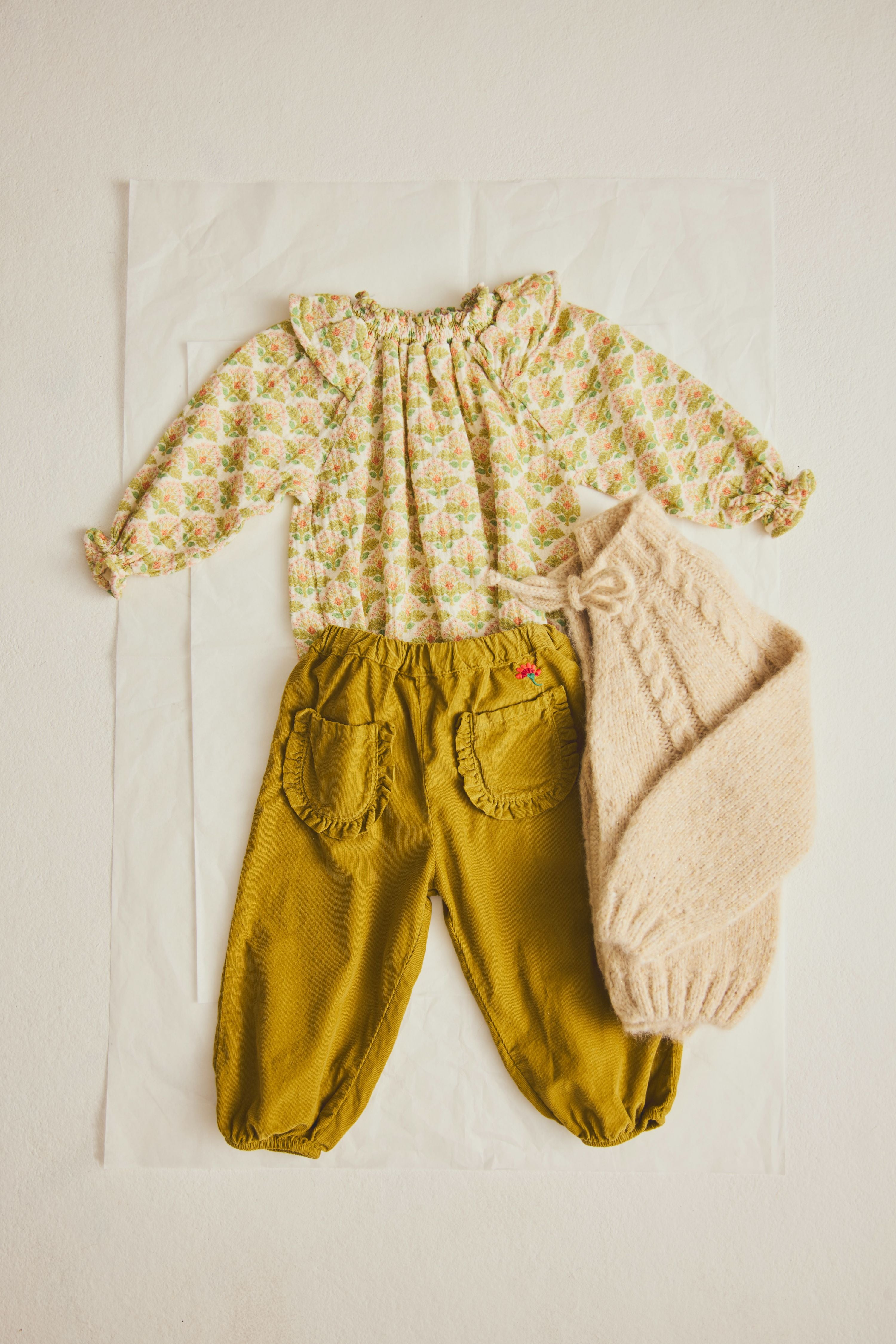 Agen Tender Corduroy Baby Pants - Green