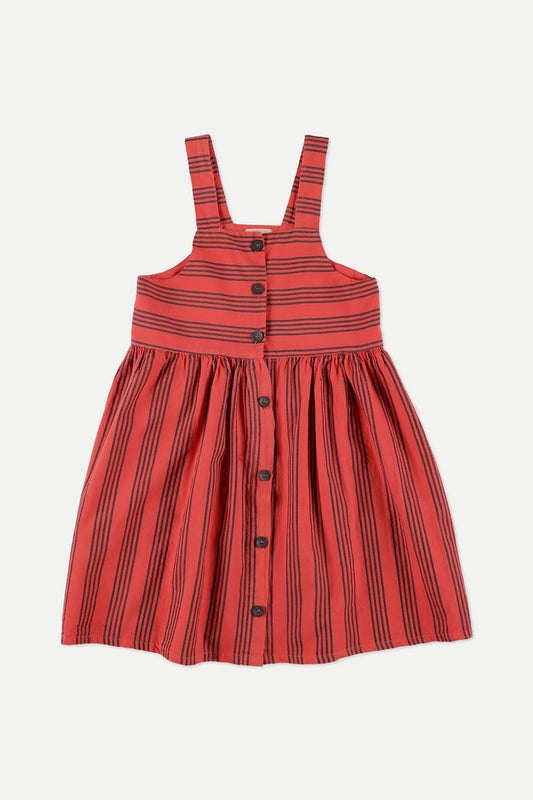 Vintage Stripes Dress Ruby