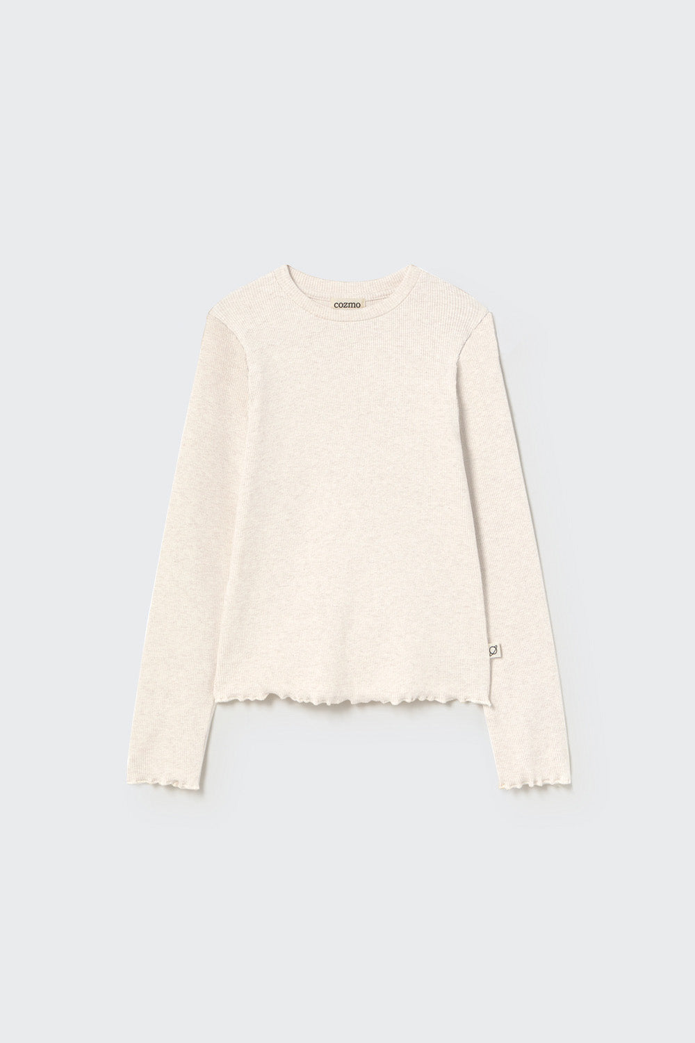Soft Cotton Rib Sweater - White