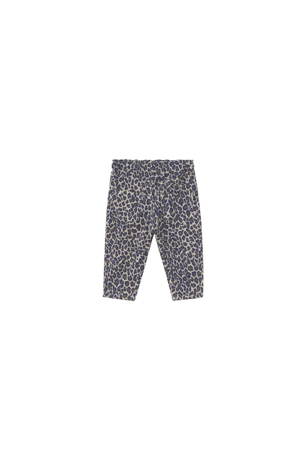 Animal Print Twill Baby Pants - Stone
