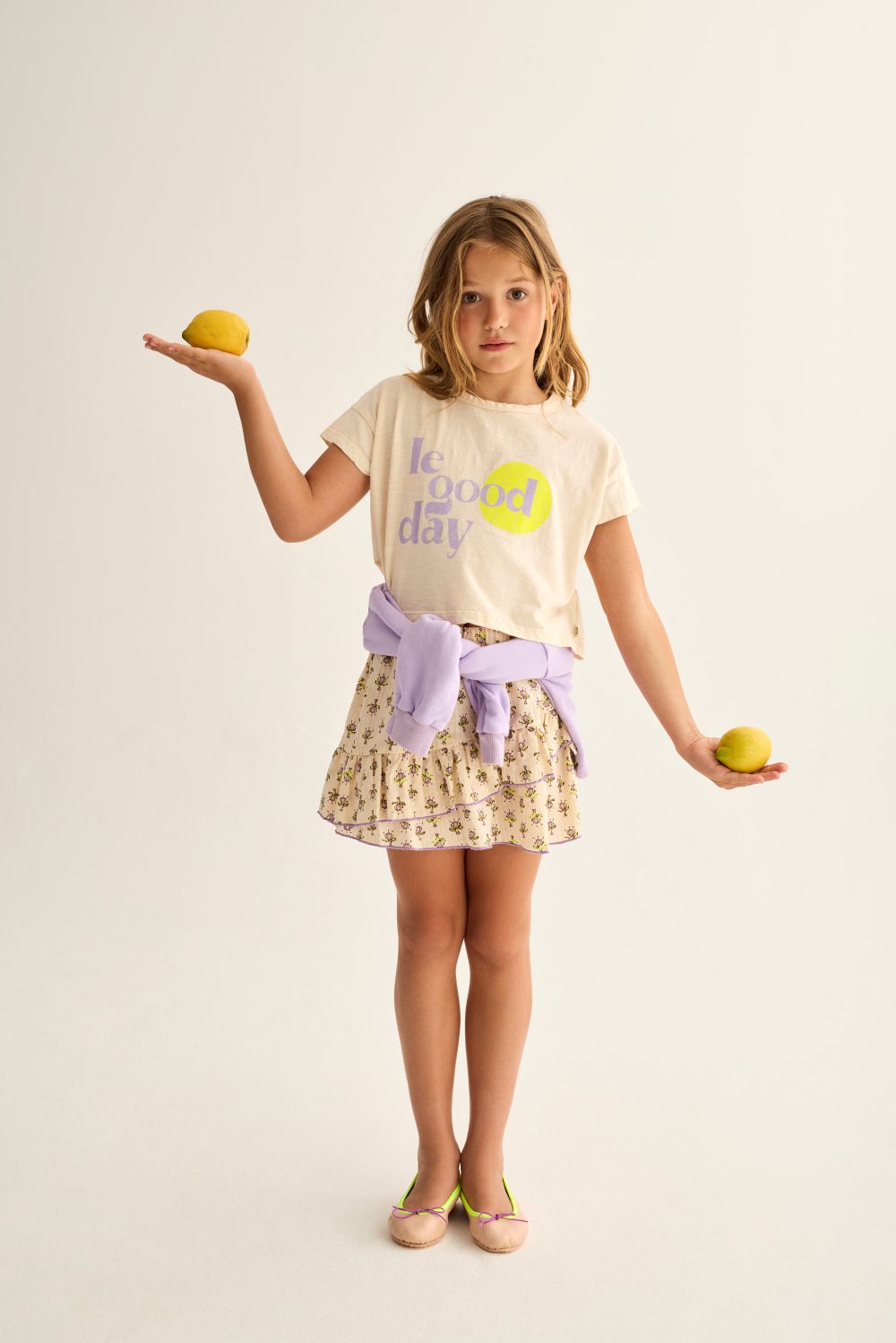 Aura Soft Slub Cotton Print T-Shirt - Ivory