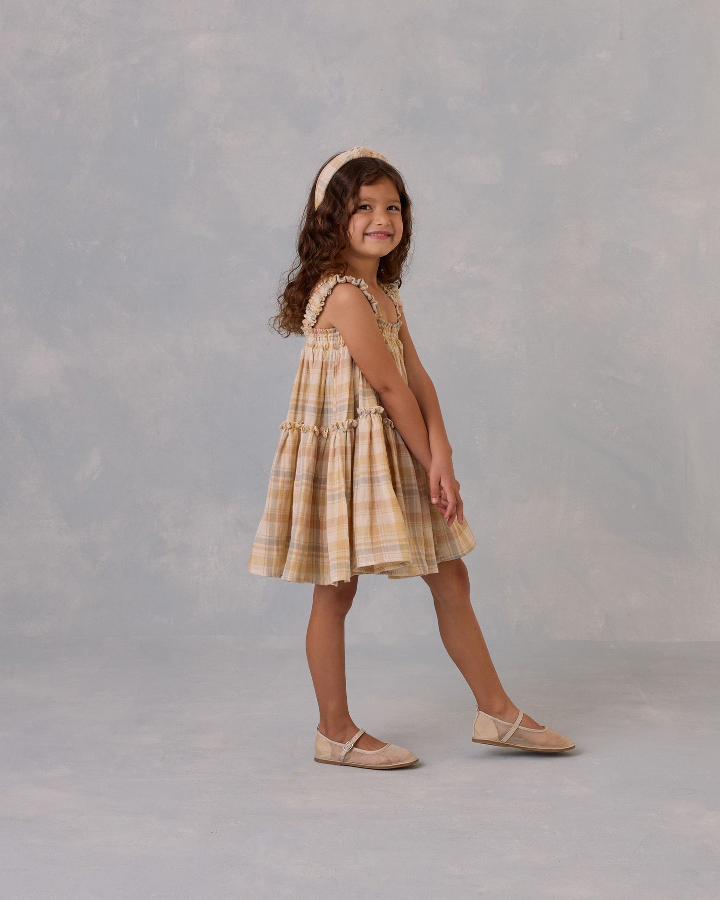 Cicily Dress || Pastel Plaid