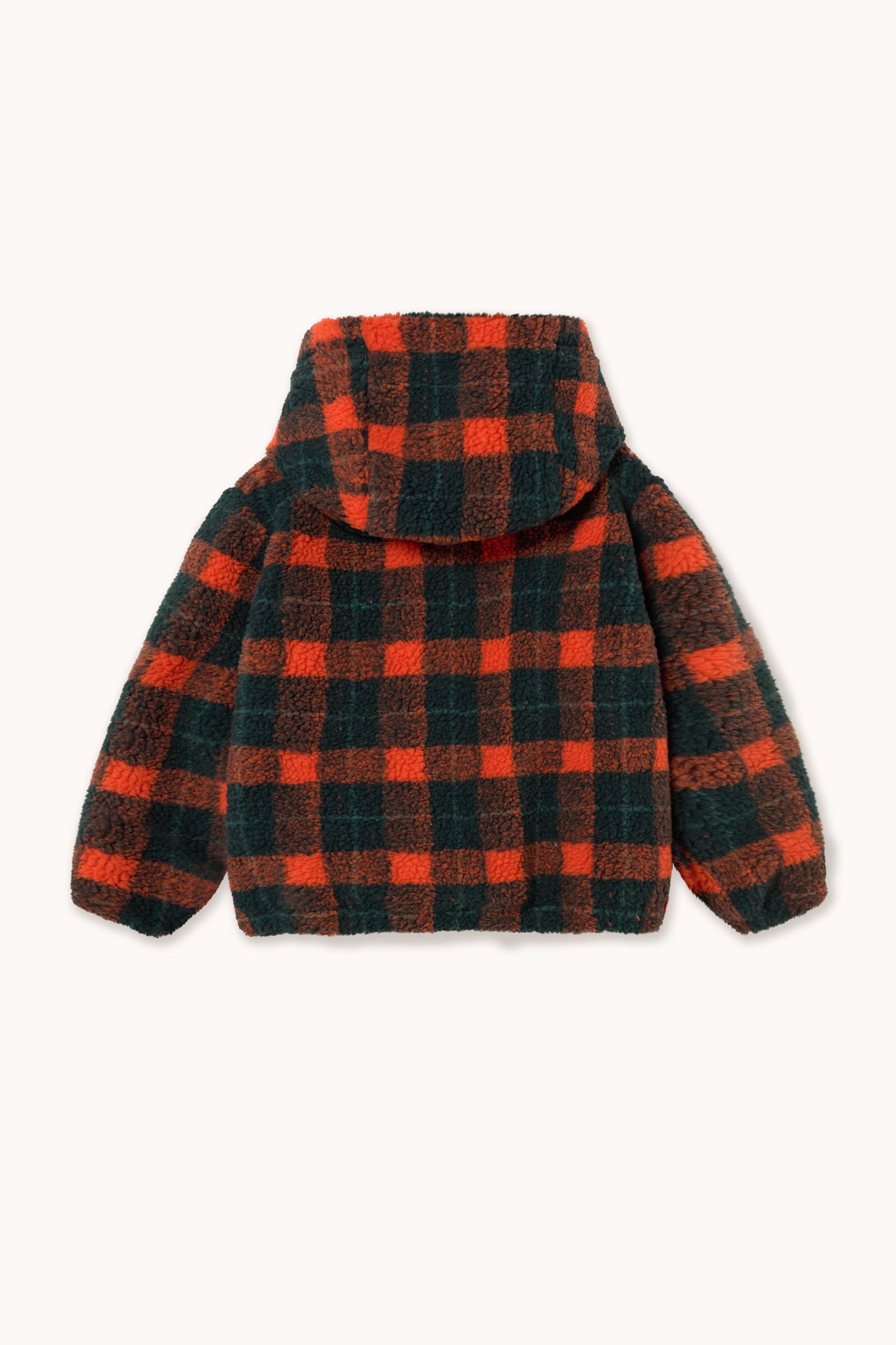 Red Check Sherpa Hoodie