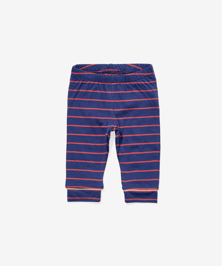 Andy Baby Legging - Navy Fine Stripe