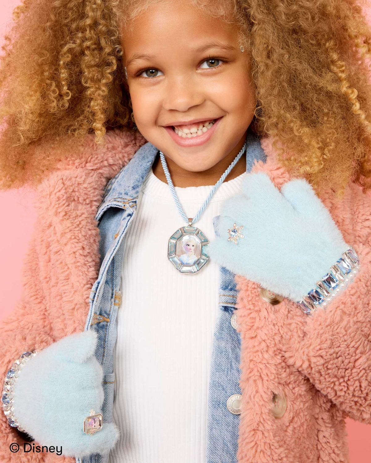 Disney Frozen Elsa Jeweled Gloves