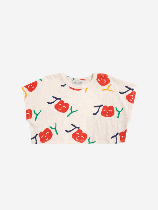 Smiling All Over Cropped T-Shirt