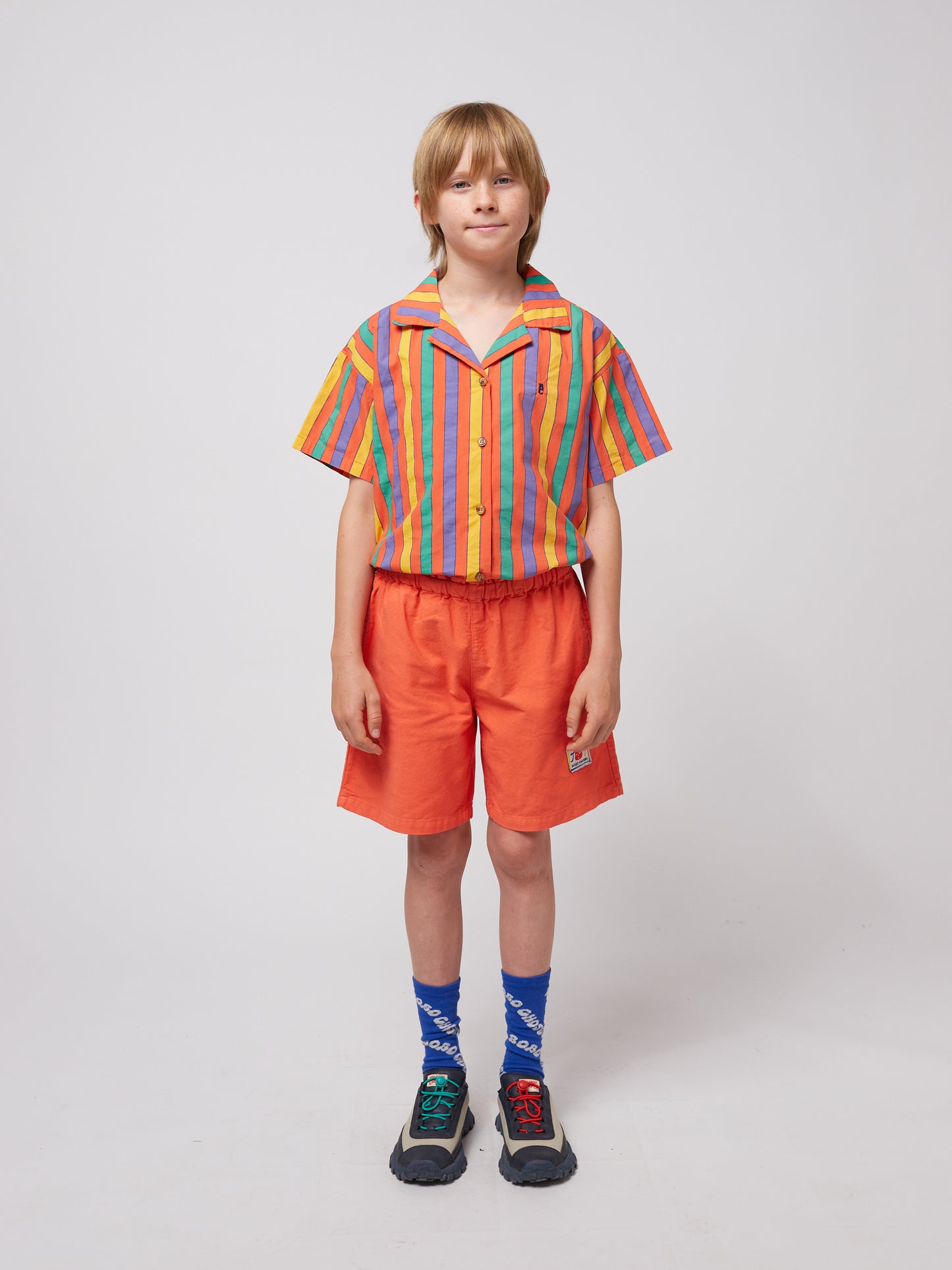 Smiling Woven Bermuda Shorts