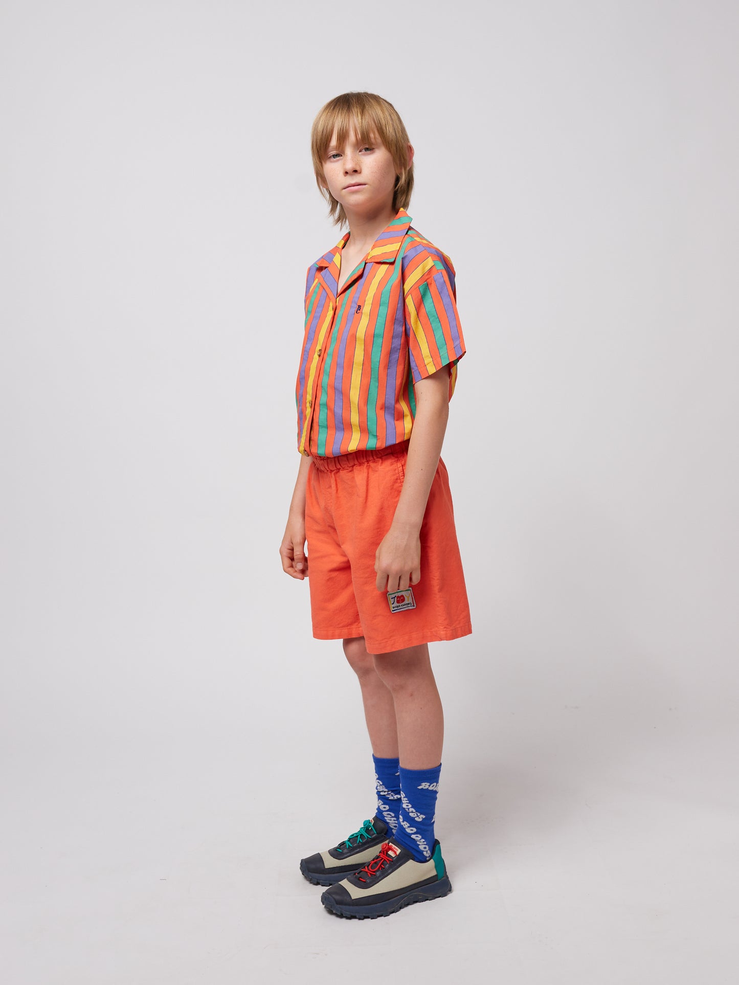 Smiling Woven Bermuda Shorts