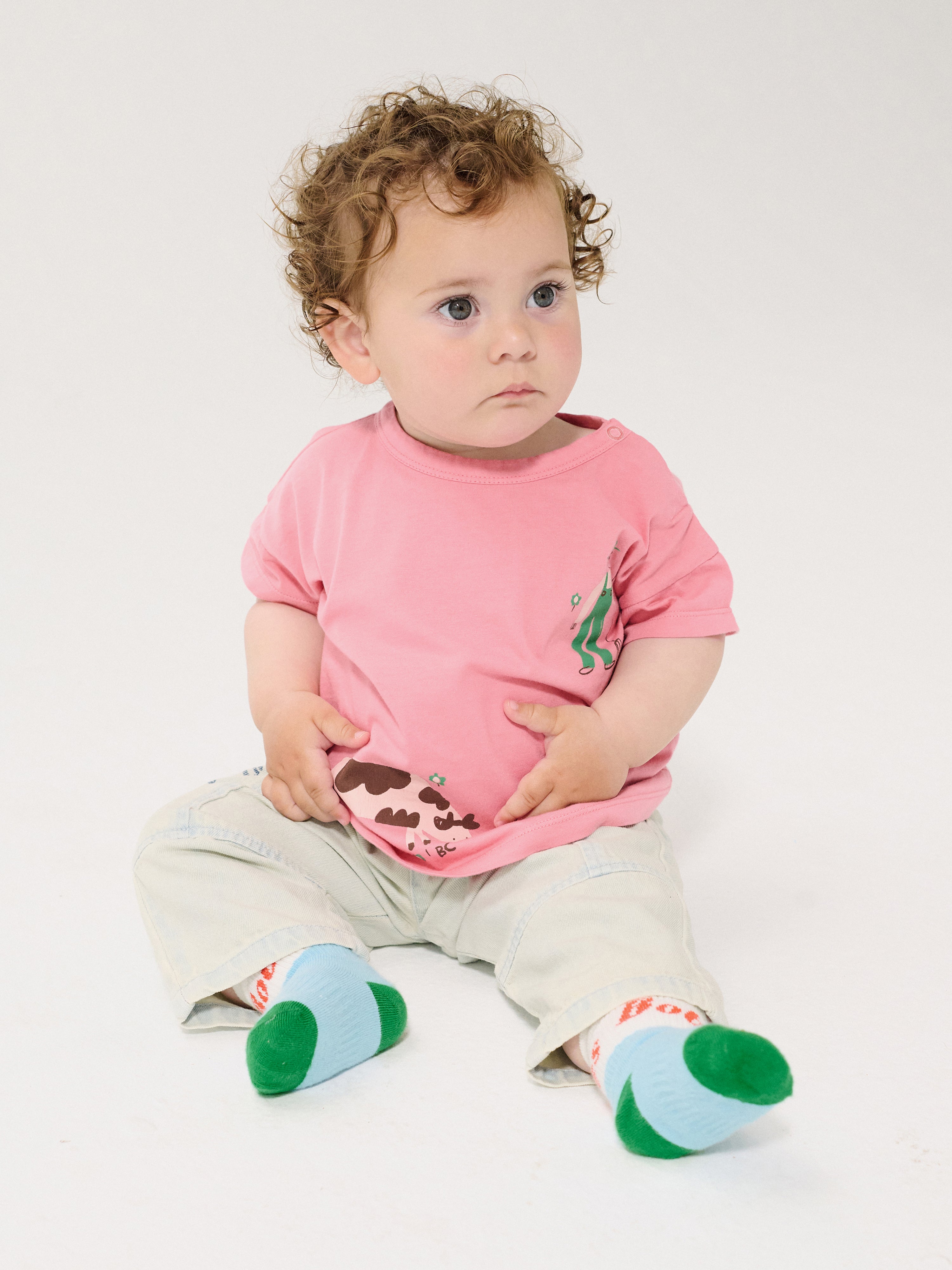 Bobo Choses Denim Pants - Light Blue