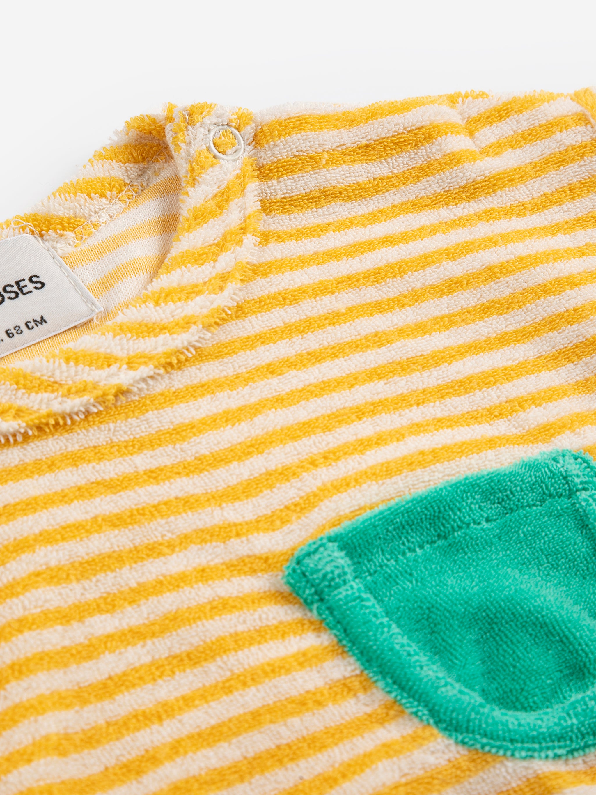 Yellow Stripes Terry Cloth T-Shirt - Yellow