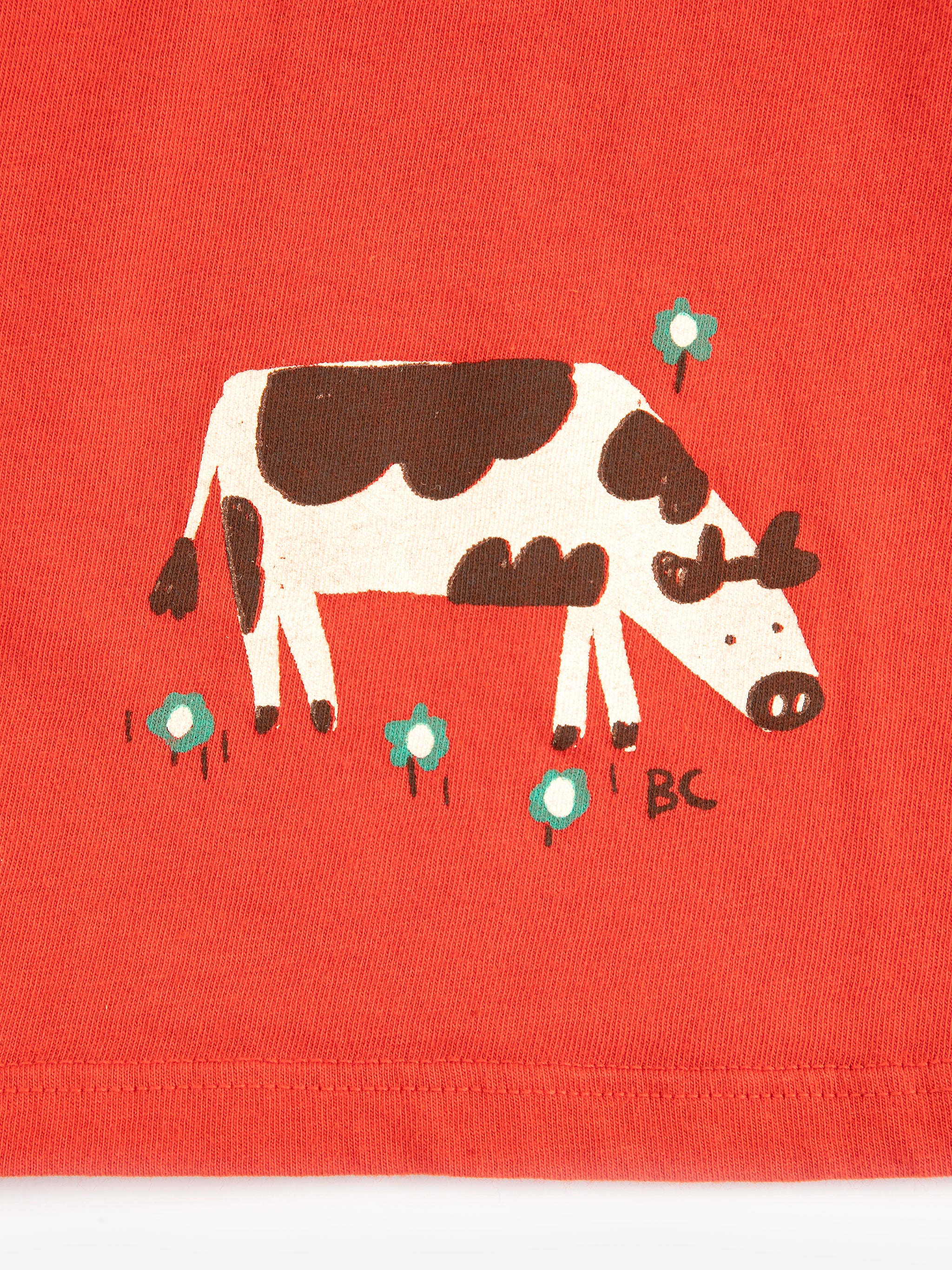 Farm Adventure Cropped T-Shirt - Red