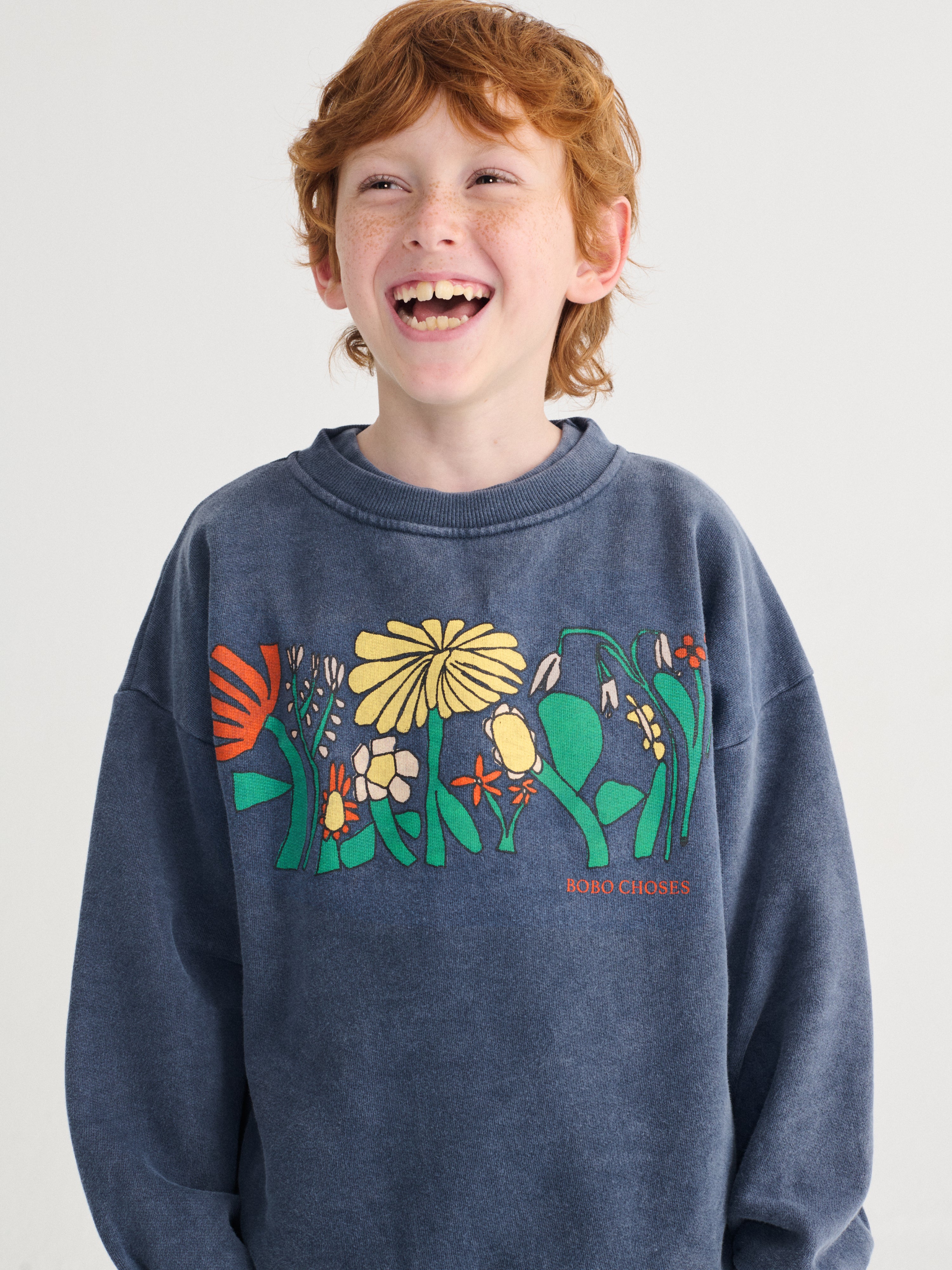 Color Herbalist Sweatshirt - Navy Blue