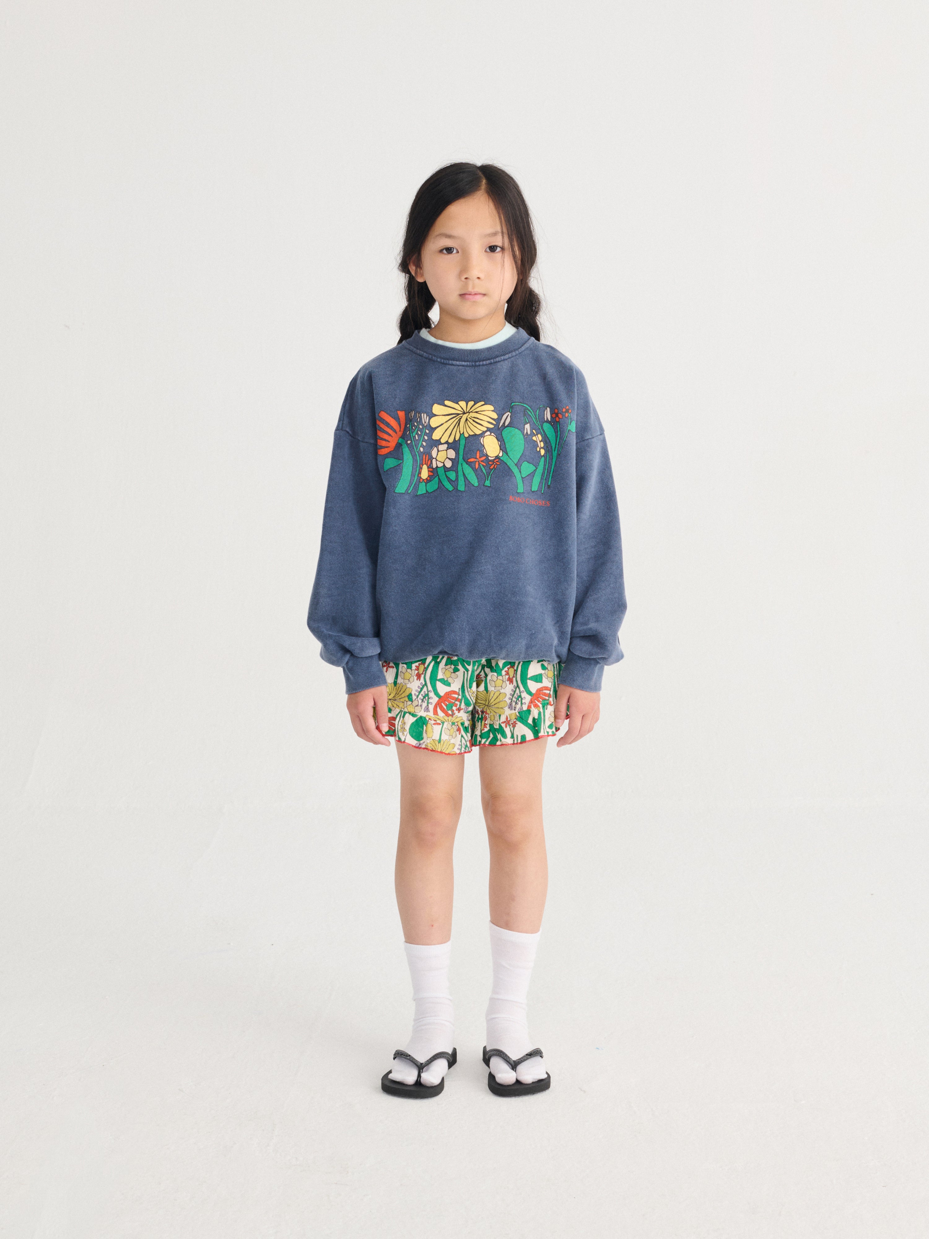 Color Herbalist Sweatshirt - Navy Blue