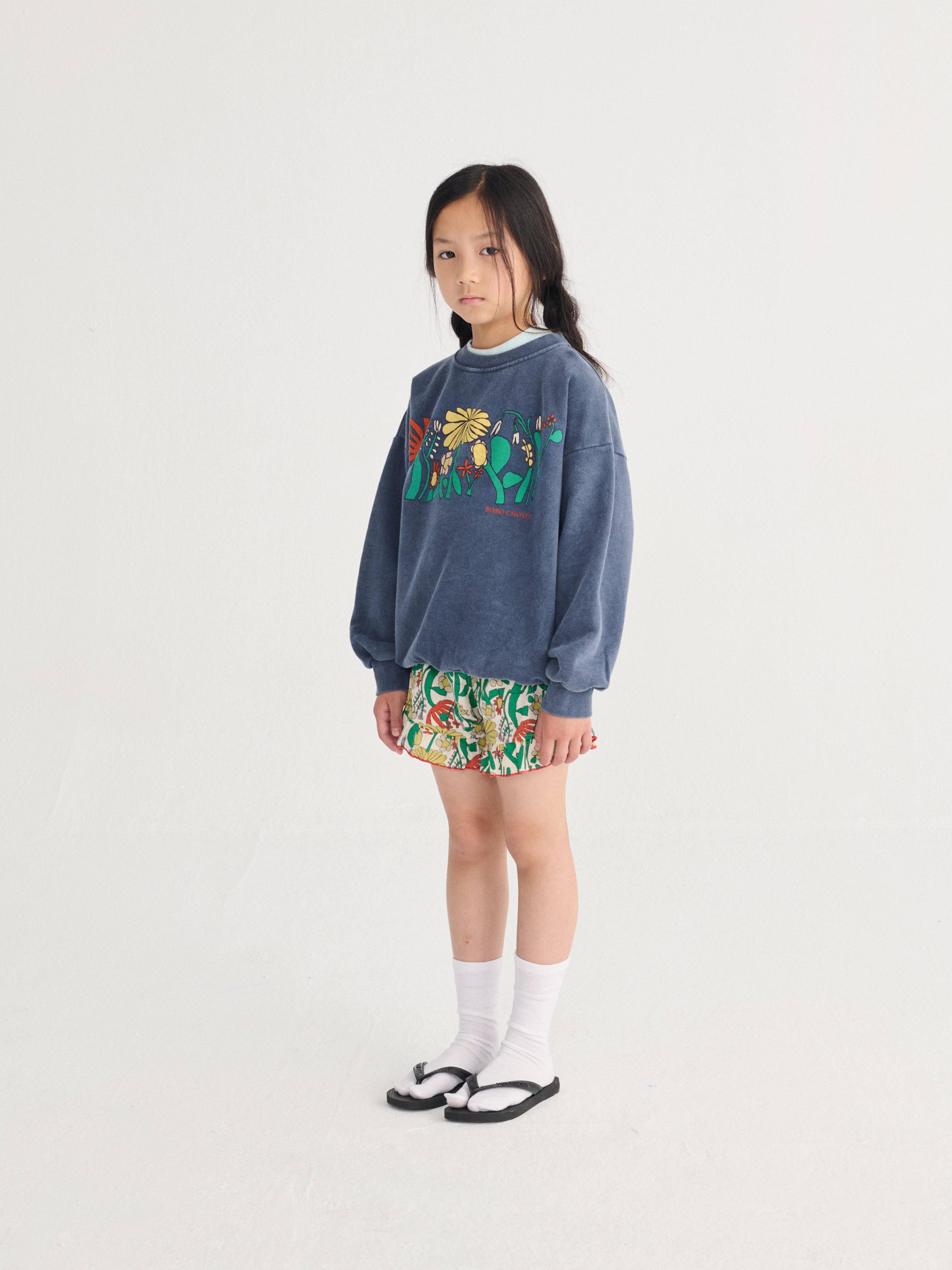 Color Herbalist Sweatshirt - Navy Blue