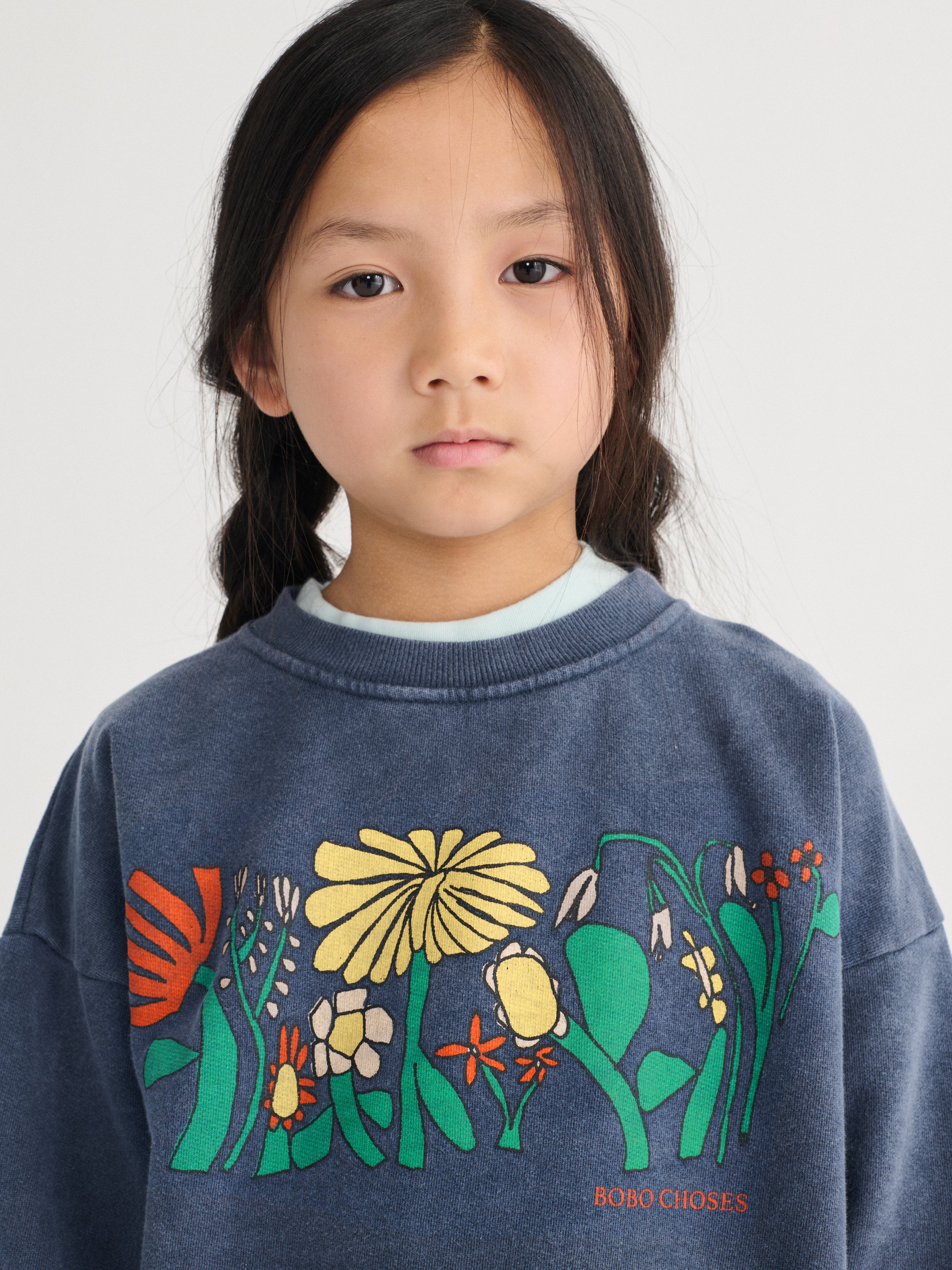 Color Herbalist Sweatshirt - Navy Blue