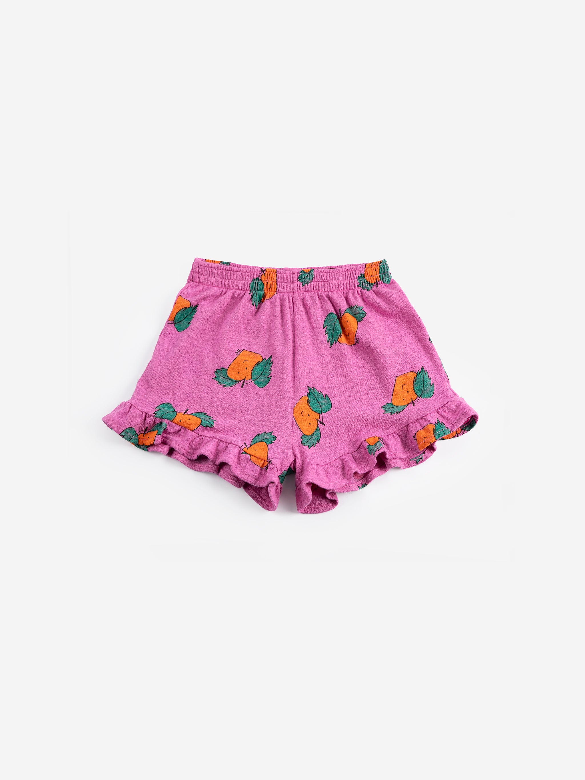 Tangerine All Over Ruffled Shorts - Purple