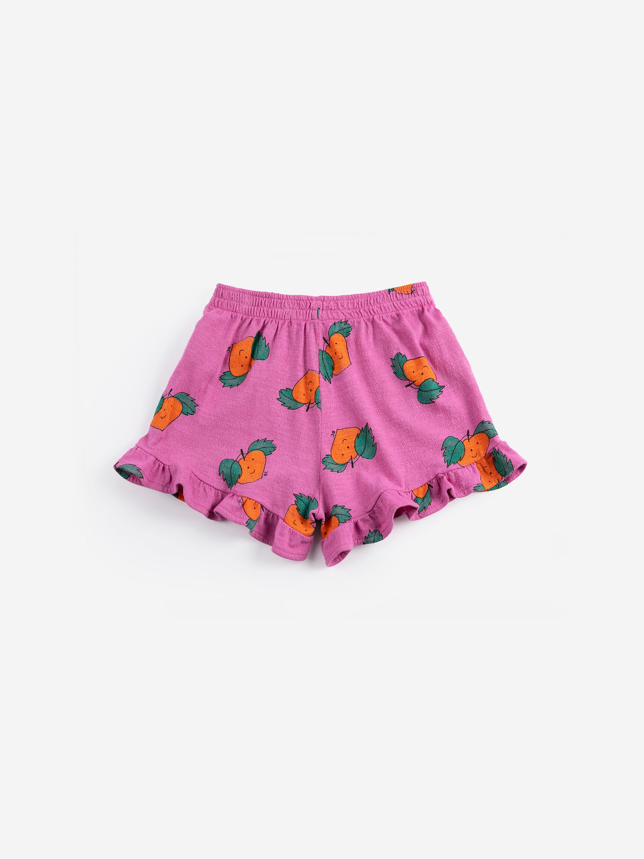 Tangerine All Over Ruffled Shorts - Purple
