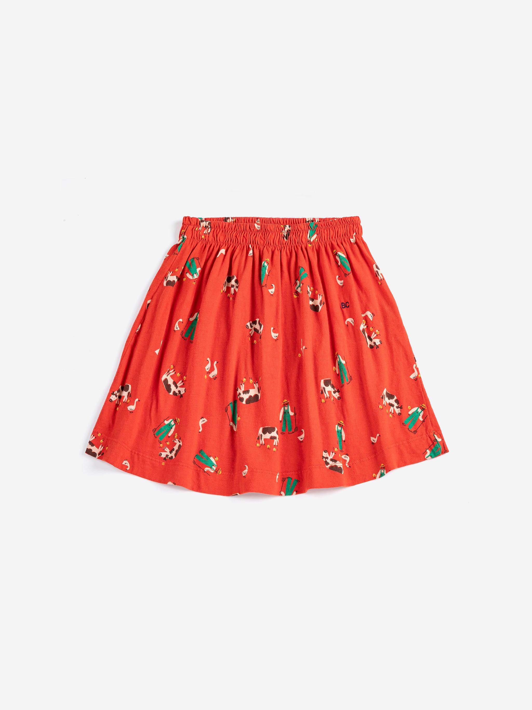 Farm Adventure All Over Skirt - Red