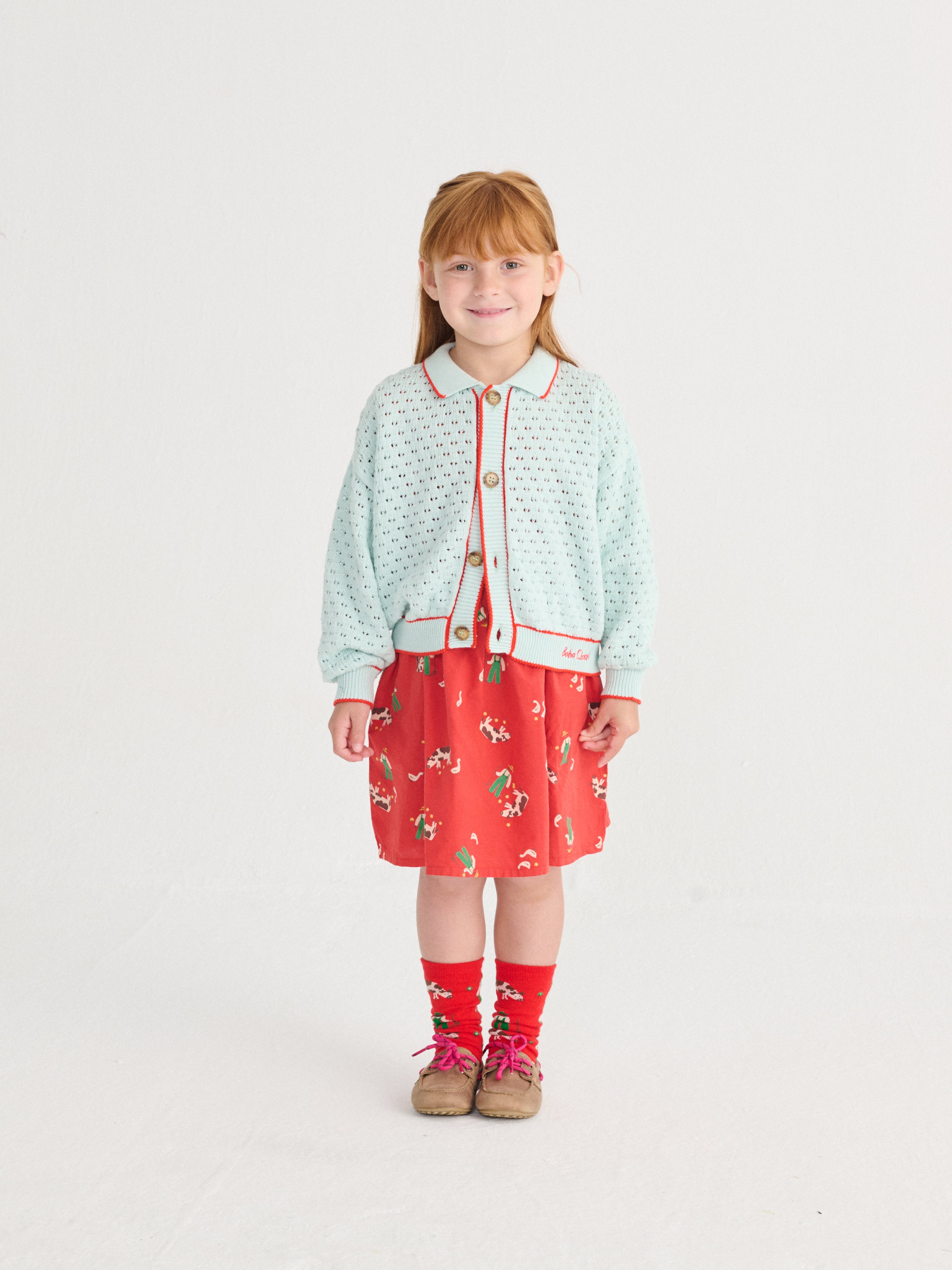 Farm Adventure All Over Woven Dress - Red