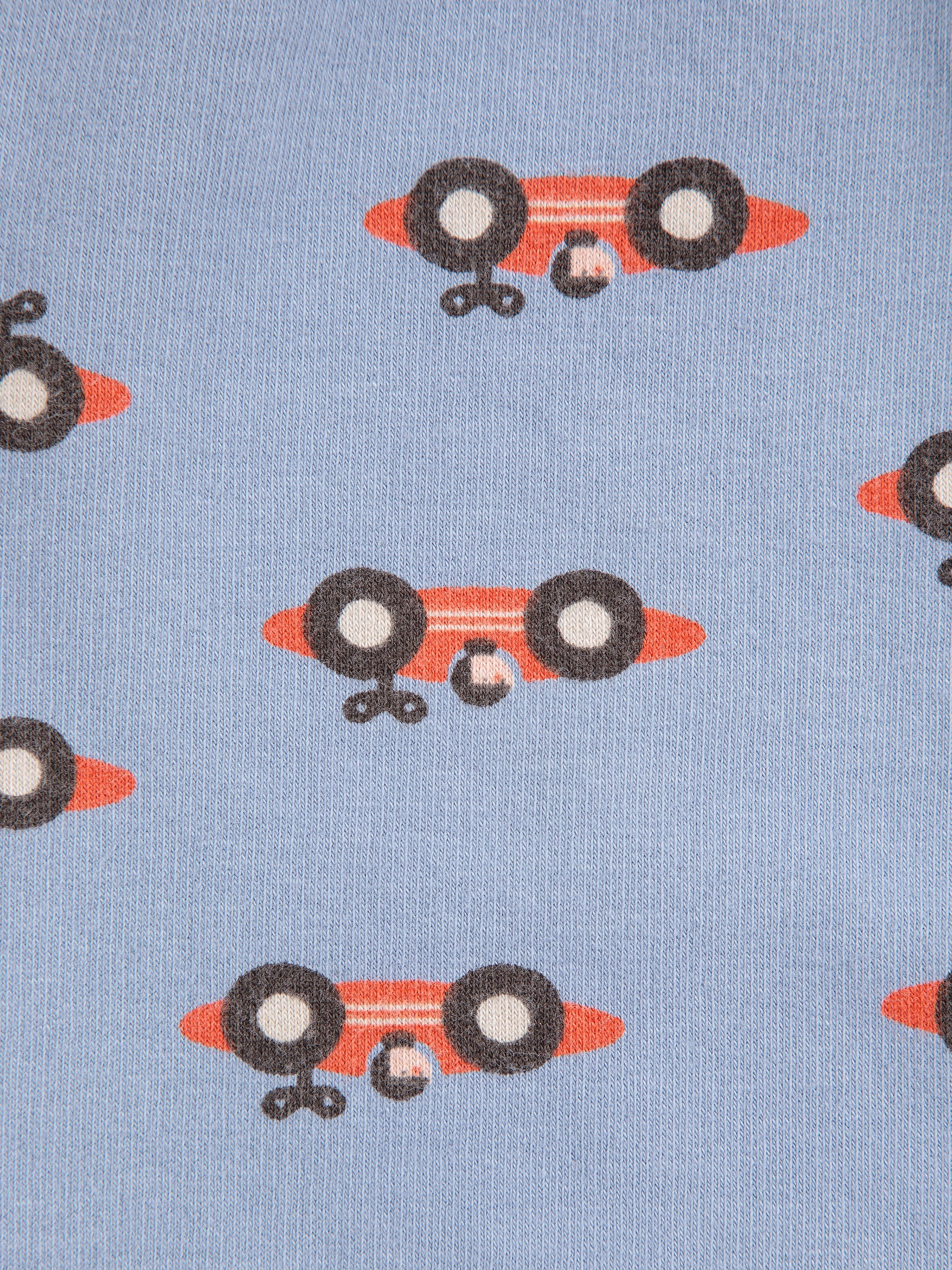 Race Car All Over Jogging Pants - Light Blue