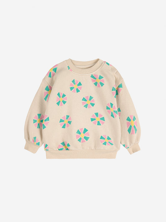 Kaleidoscope All Over Sweatshirt - White