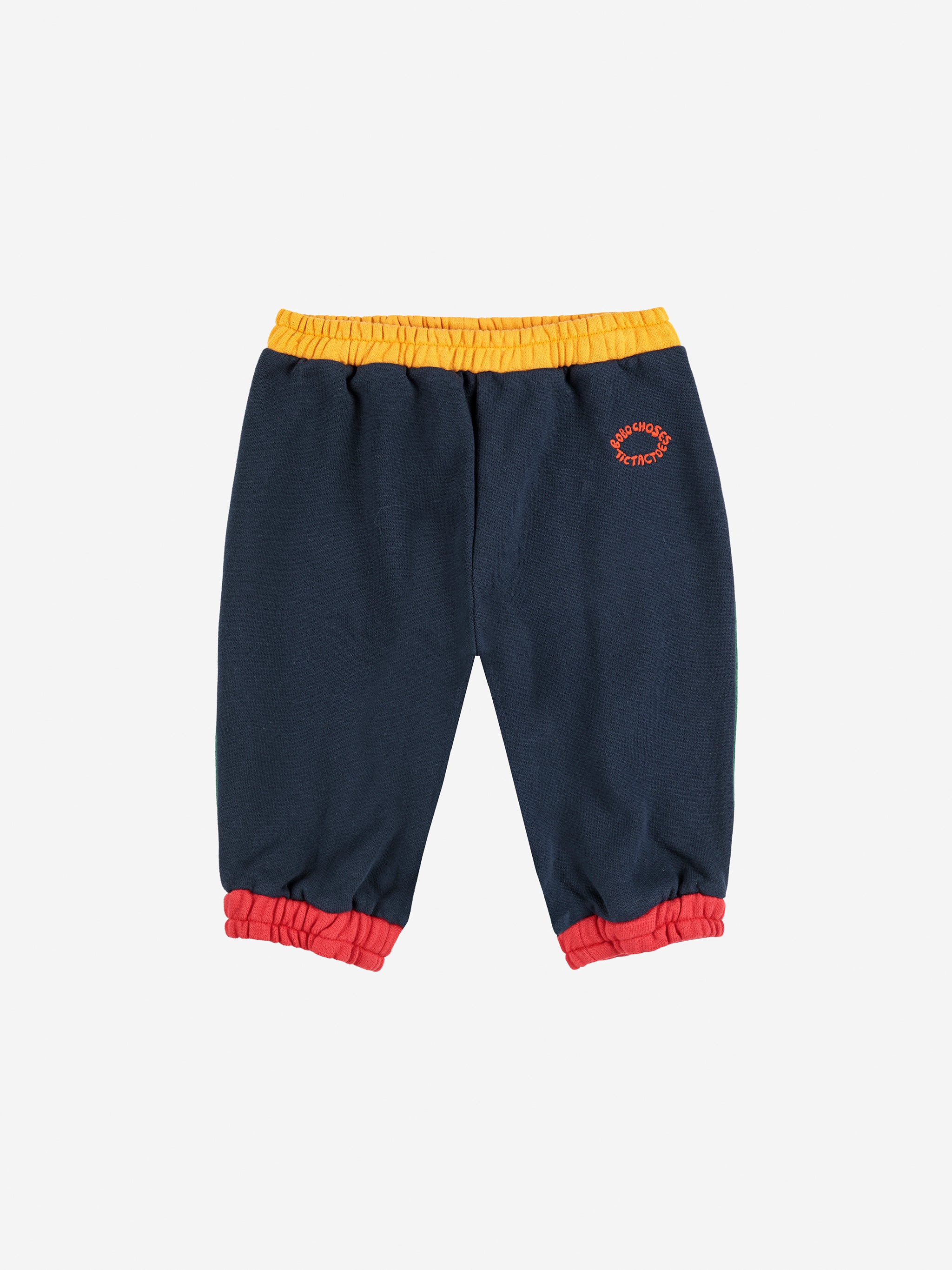 Bobo Choses Color Block Jogging Pants - Red