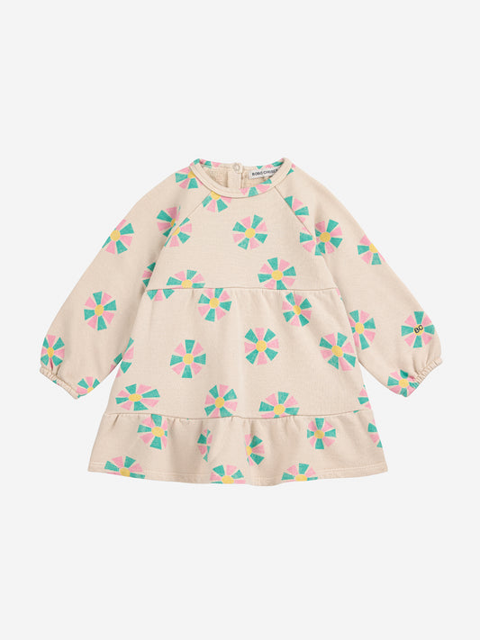 Kaleidoscope All Over Dress - Offwhite