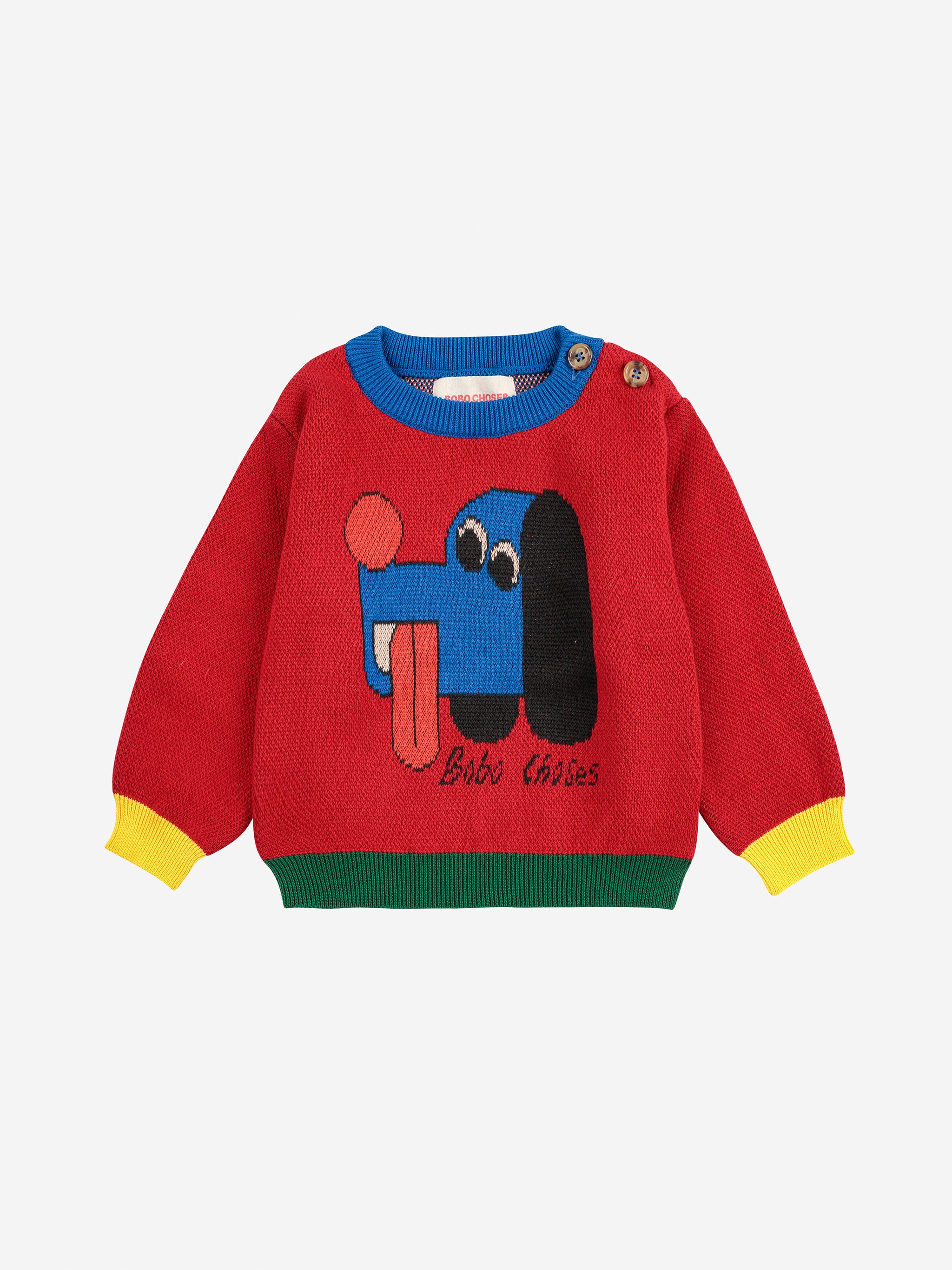 Doggy Mate Jacquard Jumper - Red