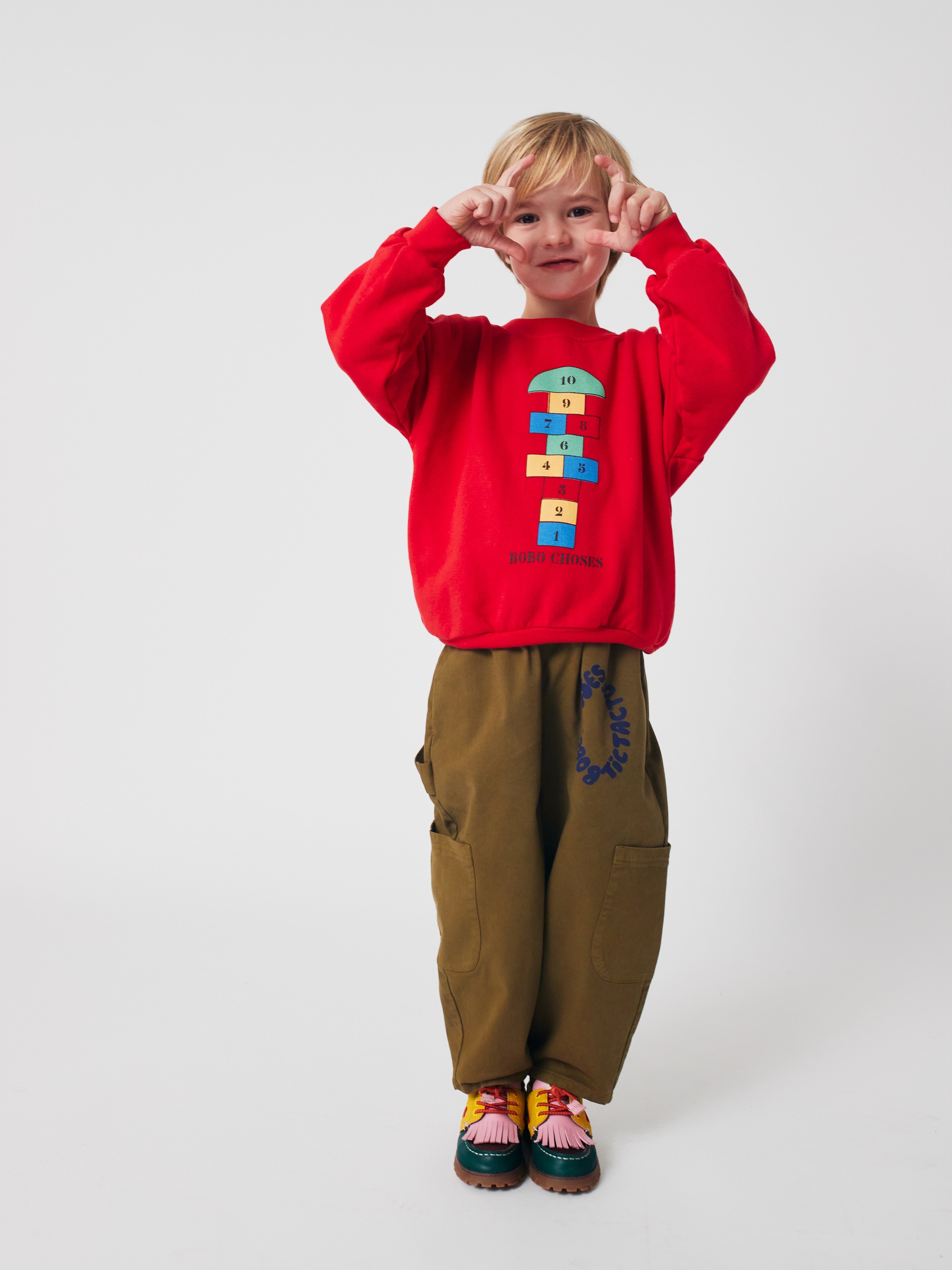 Hopscotch Sweatshirt - Red